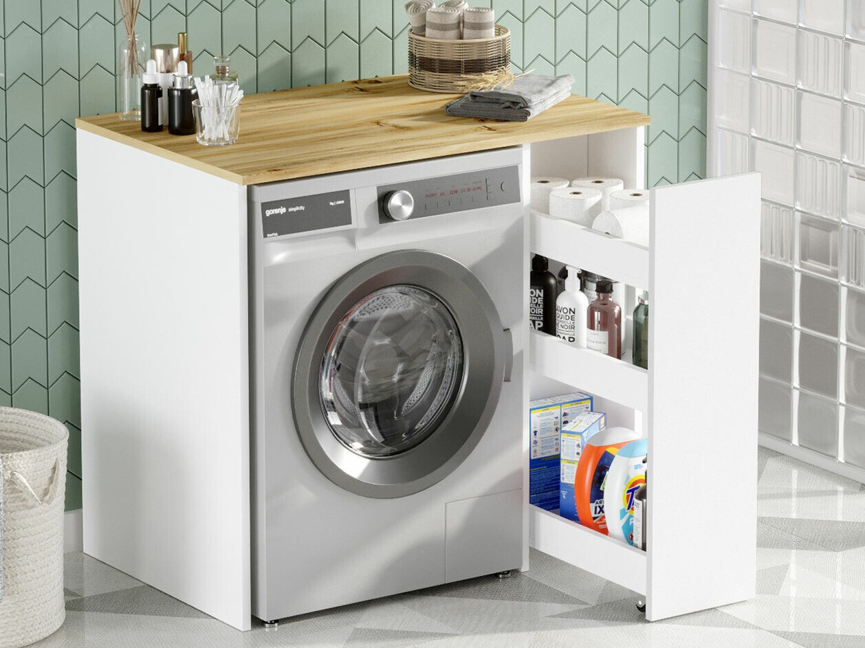 Kupaonska polica Kailua 339 (Bijela + Hrast)