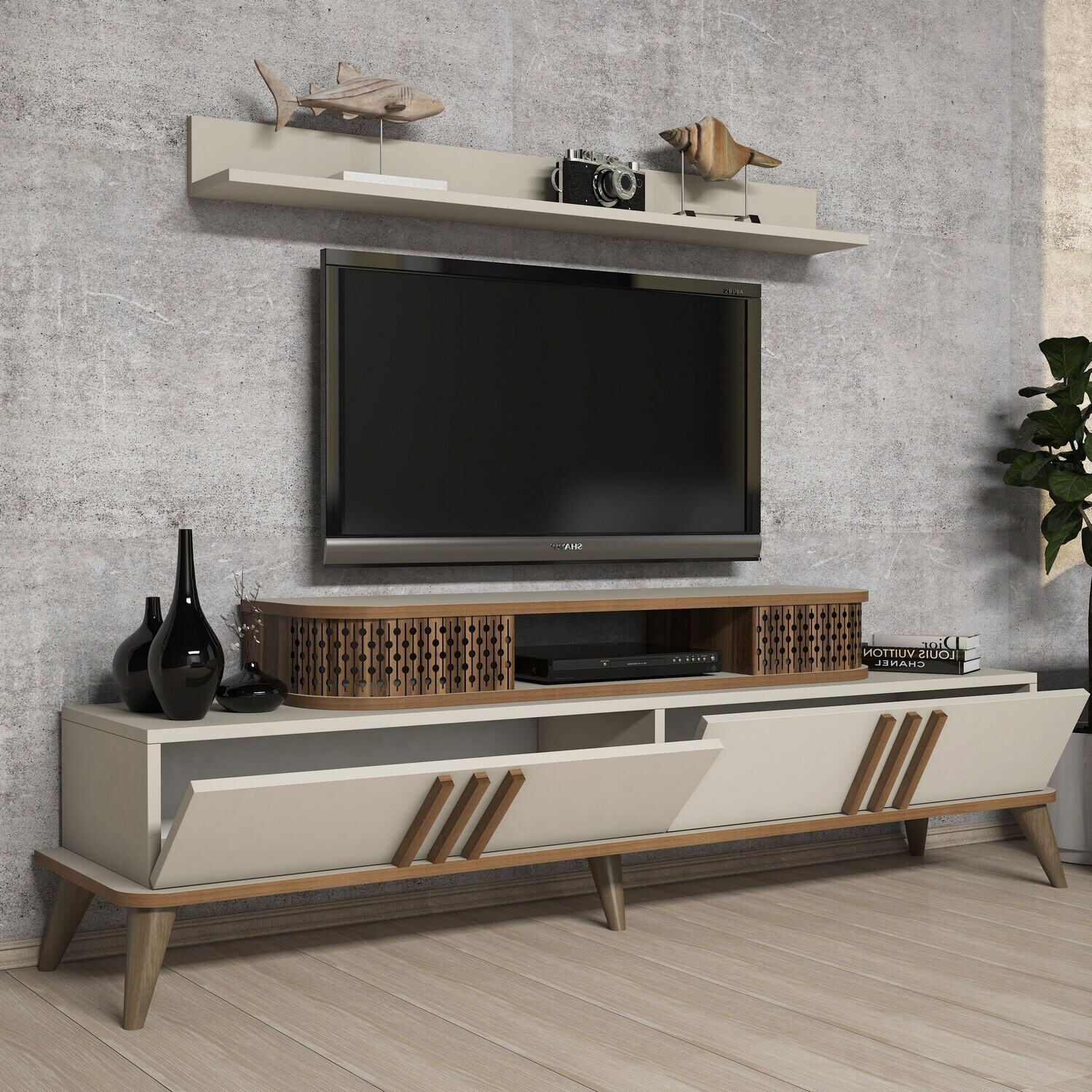 Set za dnevni boravak Kailua 385 (Krem)