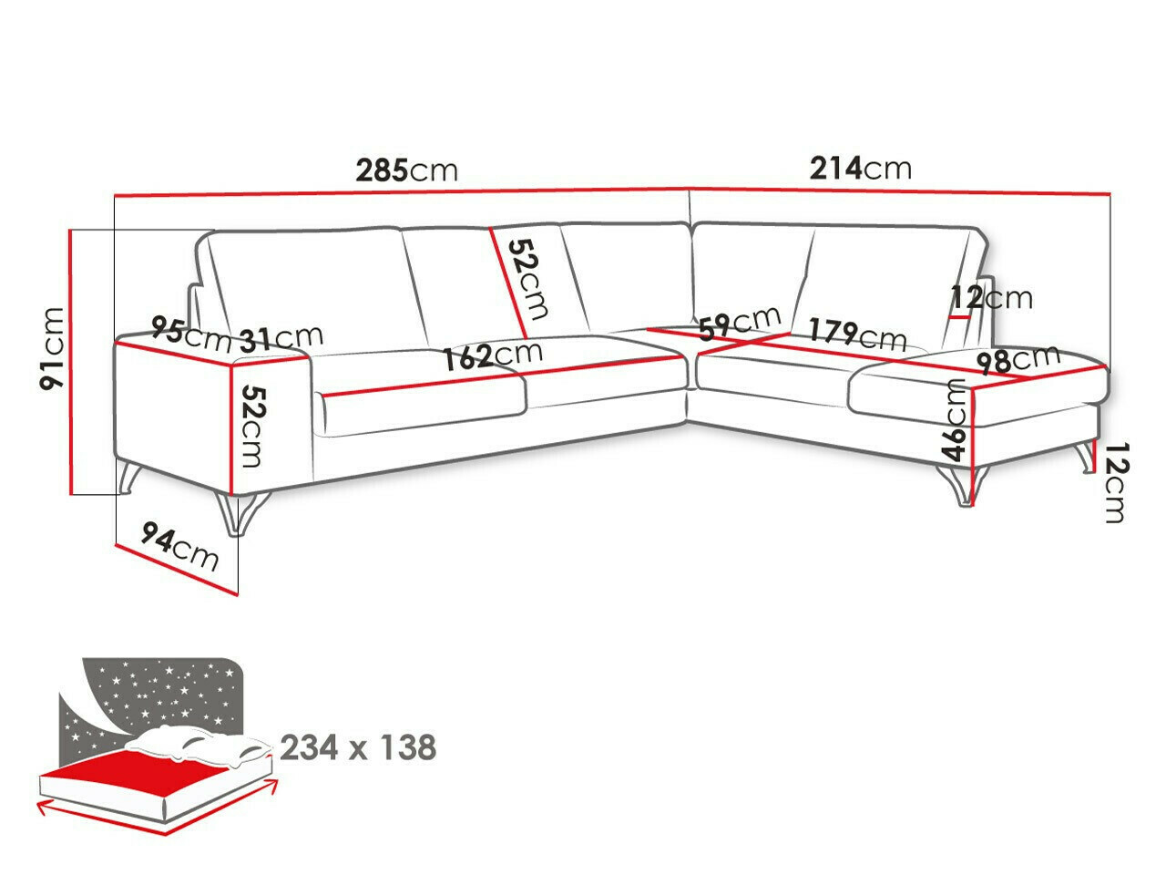 Kutna garnitura ComfiDream 112 (Vogue 16)
