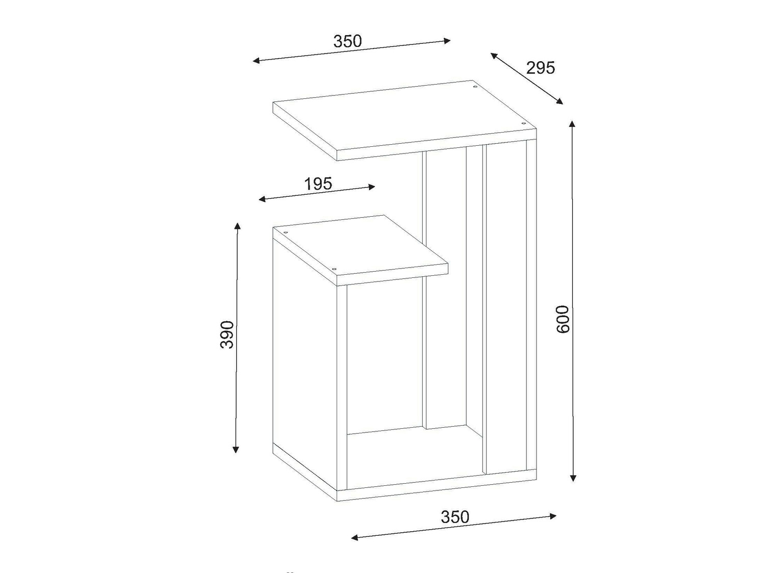 Pomoćni stolić Kailua 450