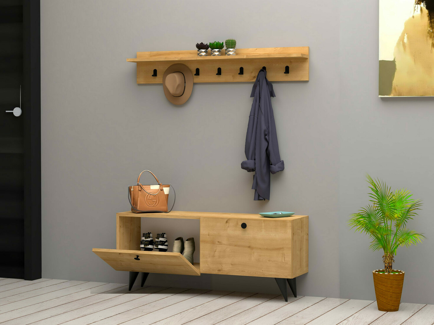 Set za hodnik Kailua 521 (Hrast)