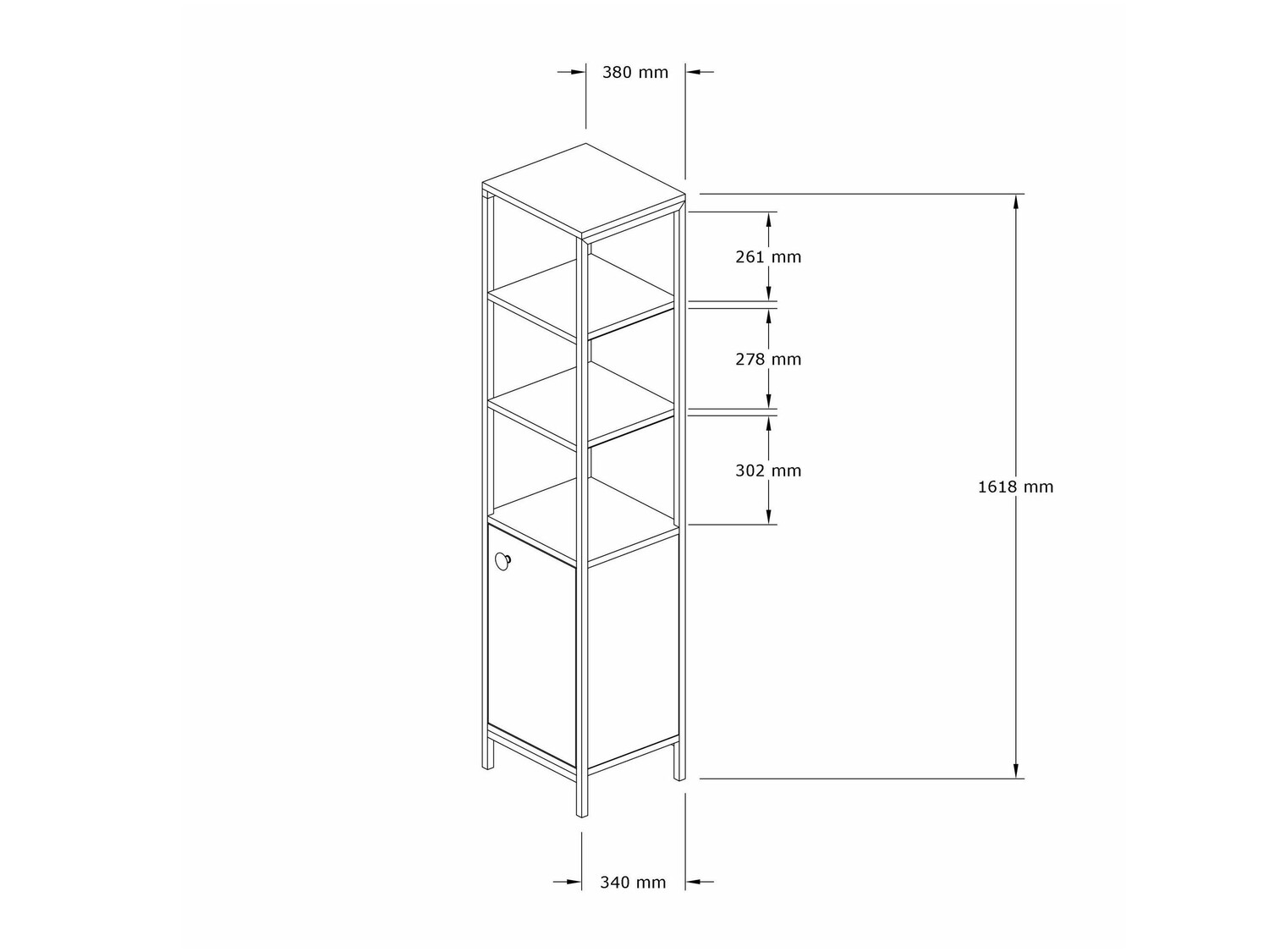 Kupaonska polica Kailua 495