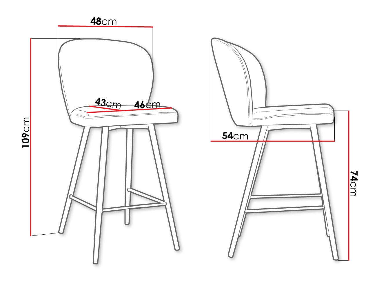 Barska stolica Jackson 101 (Crna + Magic Velvet 2250)