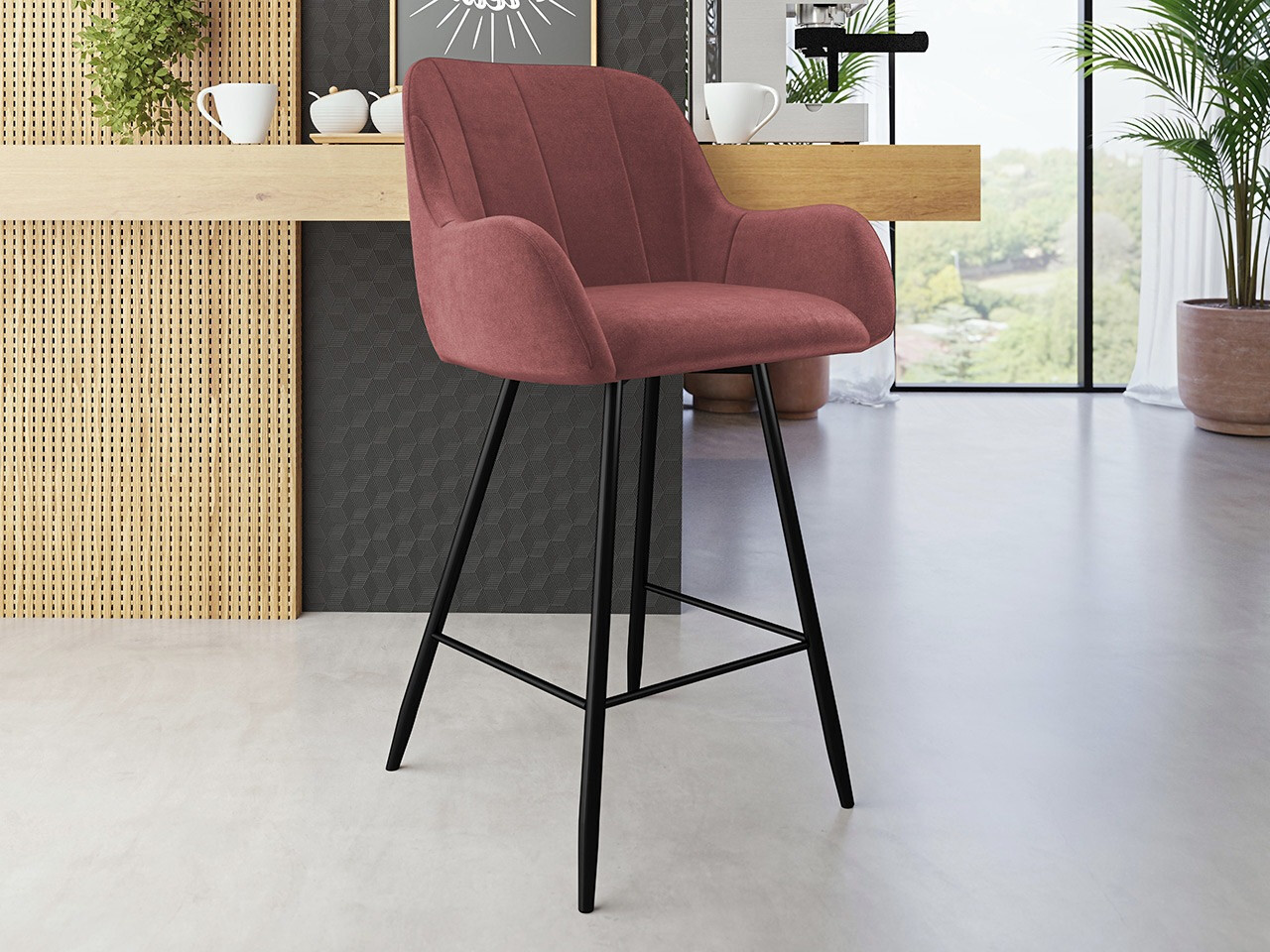 Barska stolica Jackson 102 (Crna + Magic Velvet 2258)