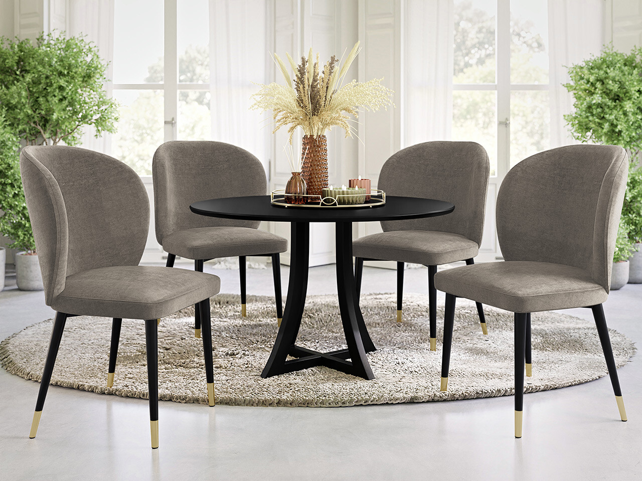 Stolica Jackson 104 (Crna + Magic Velvet 2209)