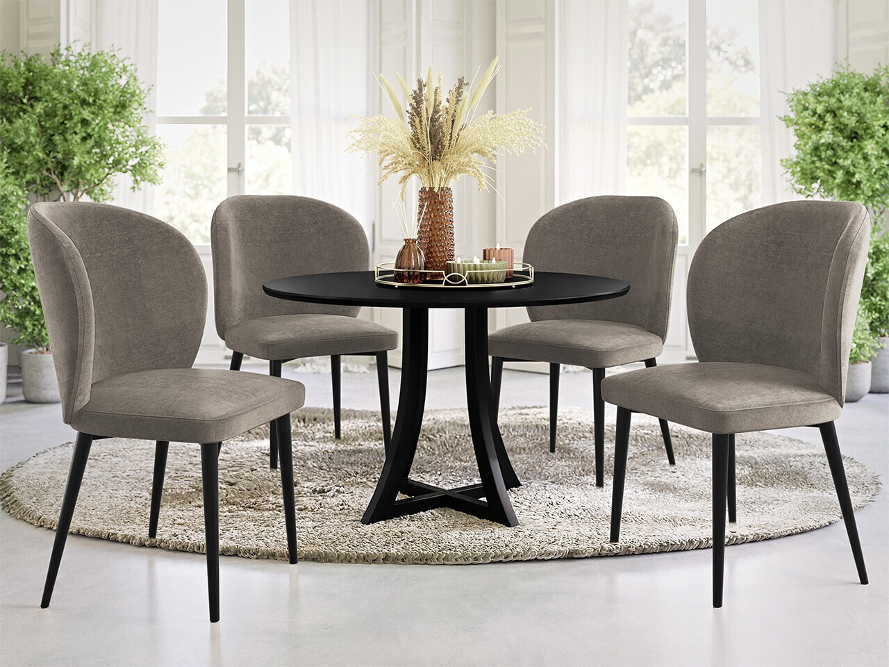 Stolica Jackson 104 (Crna + Magic Velvet 2209)