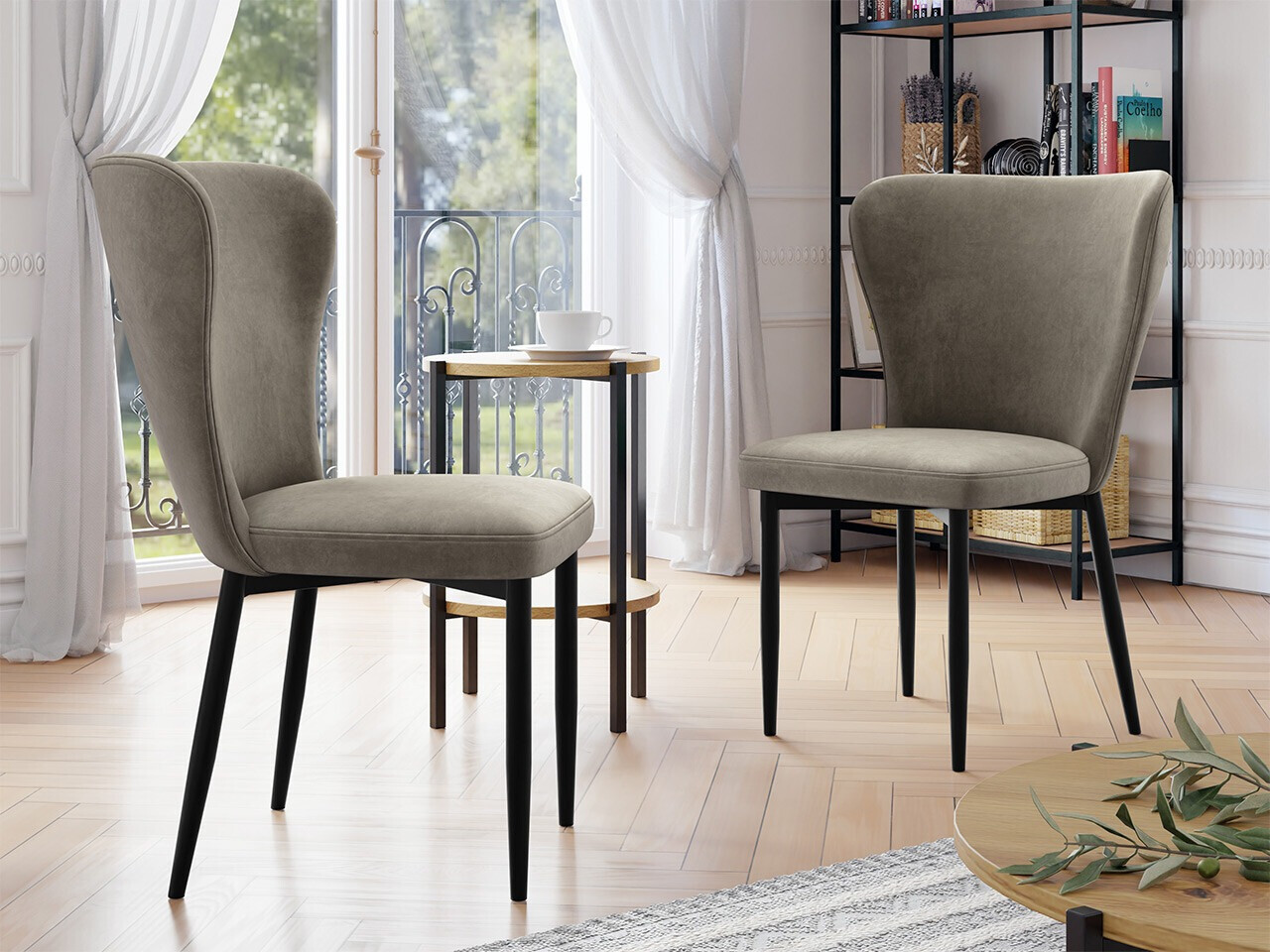 Stolica Jackson 105 (Crna + Magic Velvet 2209)