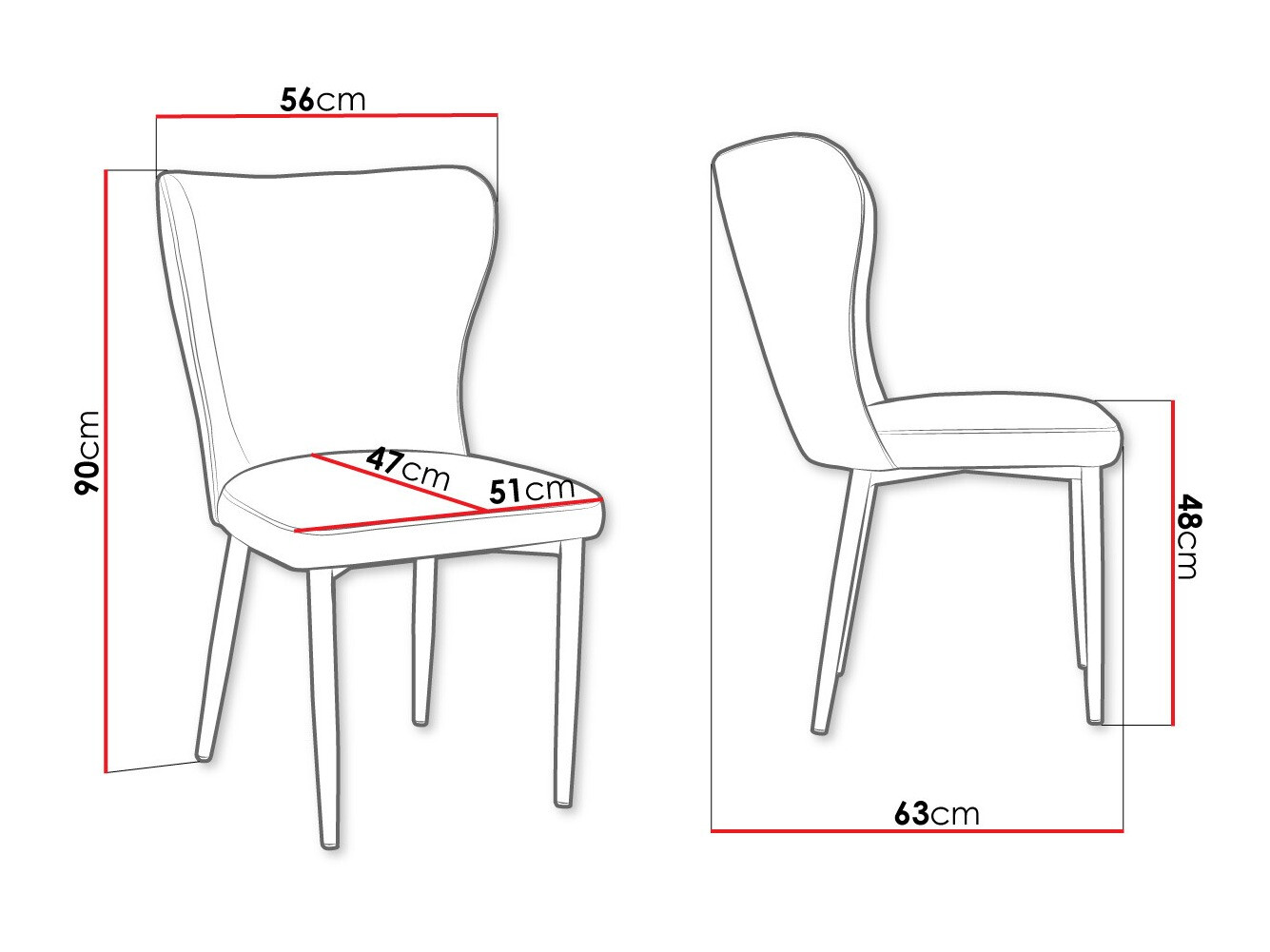 Stolica Jackson 105 (Crna + Magic Velvet 2209)