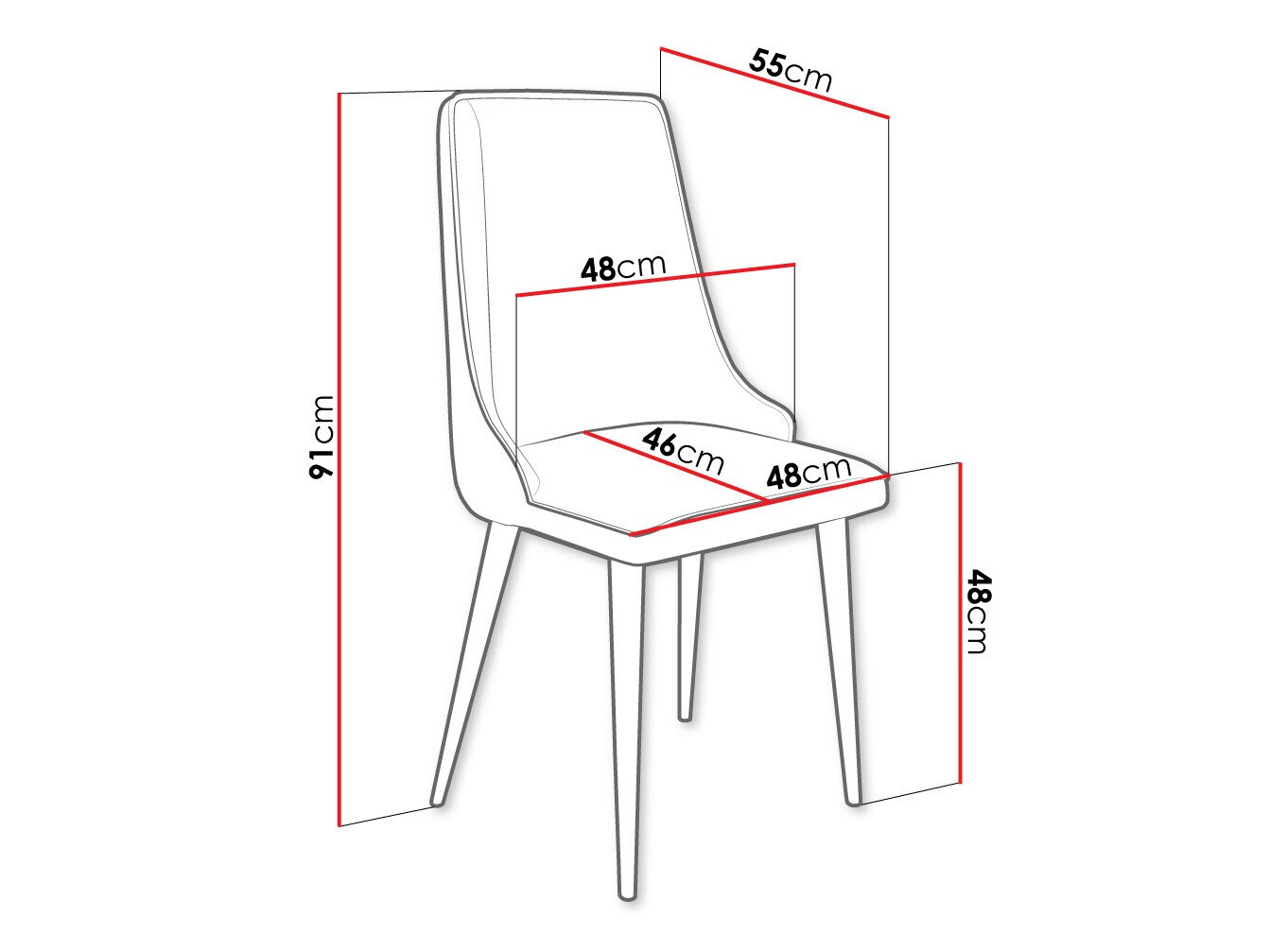 Stolica Jackson 106 (Crna + Magic Velvet 2209)