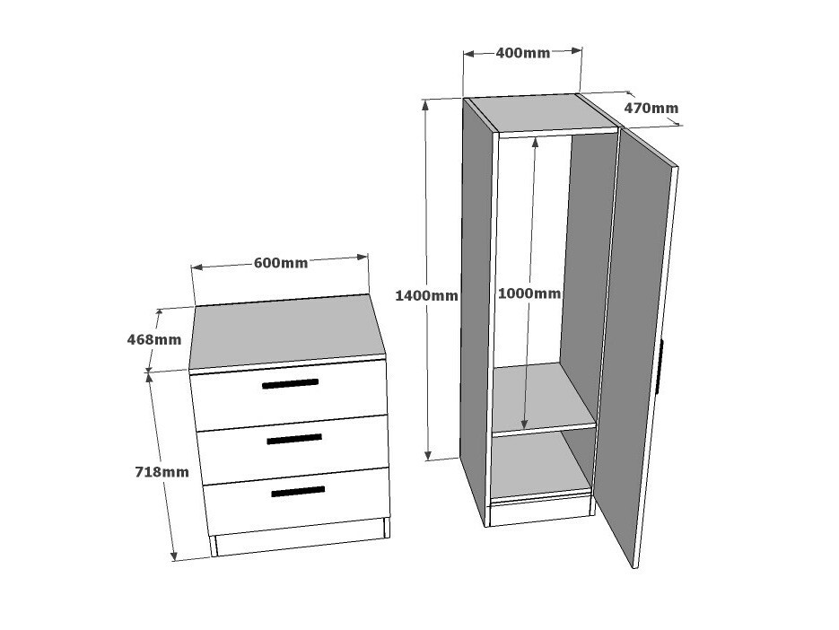Set za hodnik Kailua 558 (Bijela)