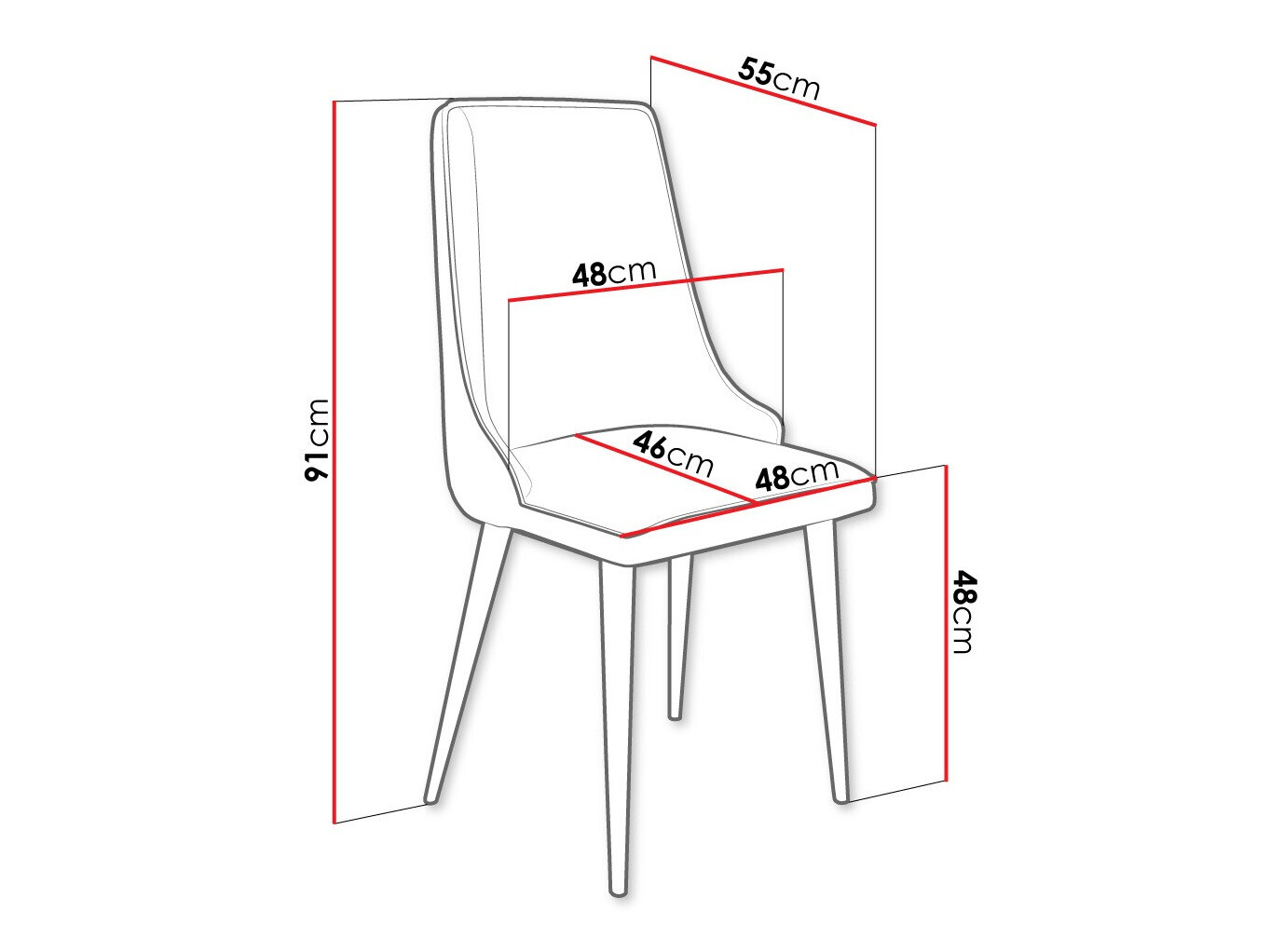 Stolica Jackson 106 (Crna + Magic Velvet 2216)
