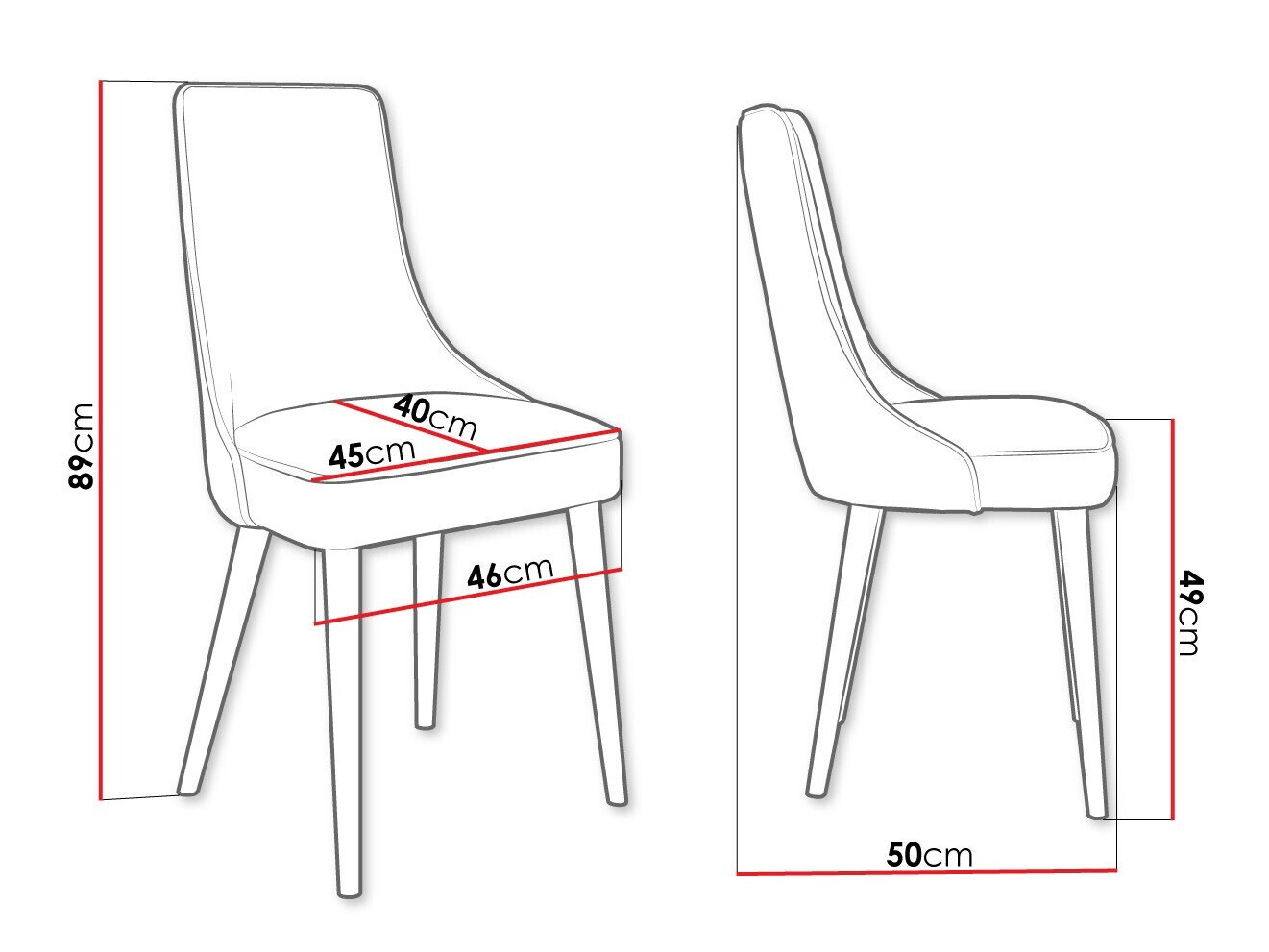 Stolica Jackson 107 (Crna + Magic Velvet 2209)