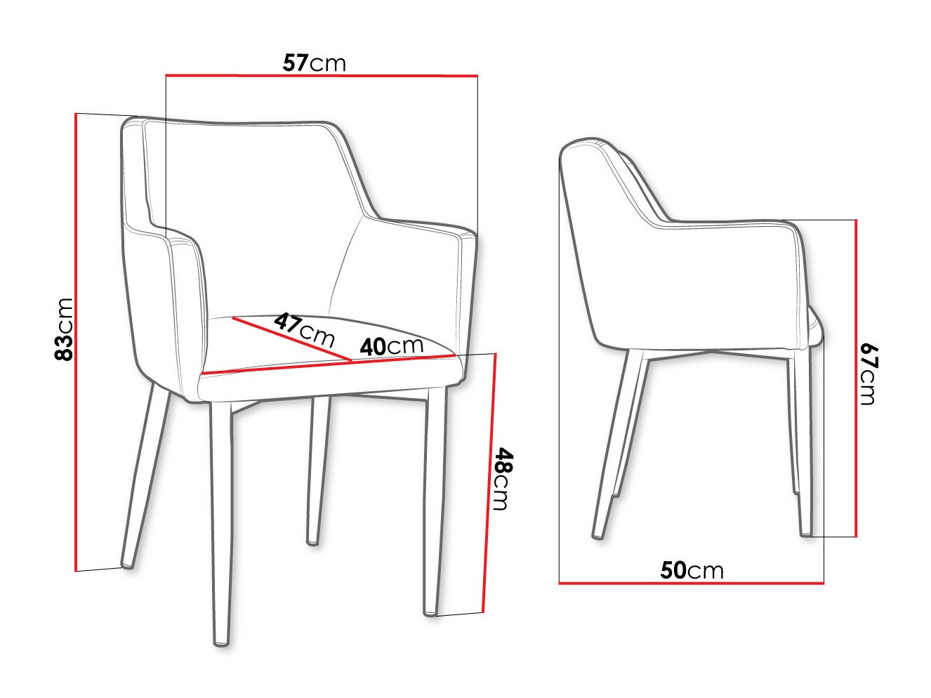Stolica Jackson 108 (Crna + Magic Velvet 2216)