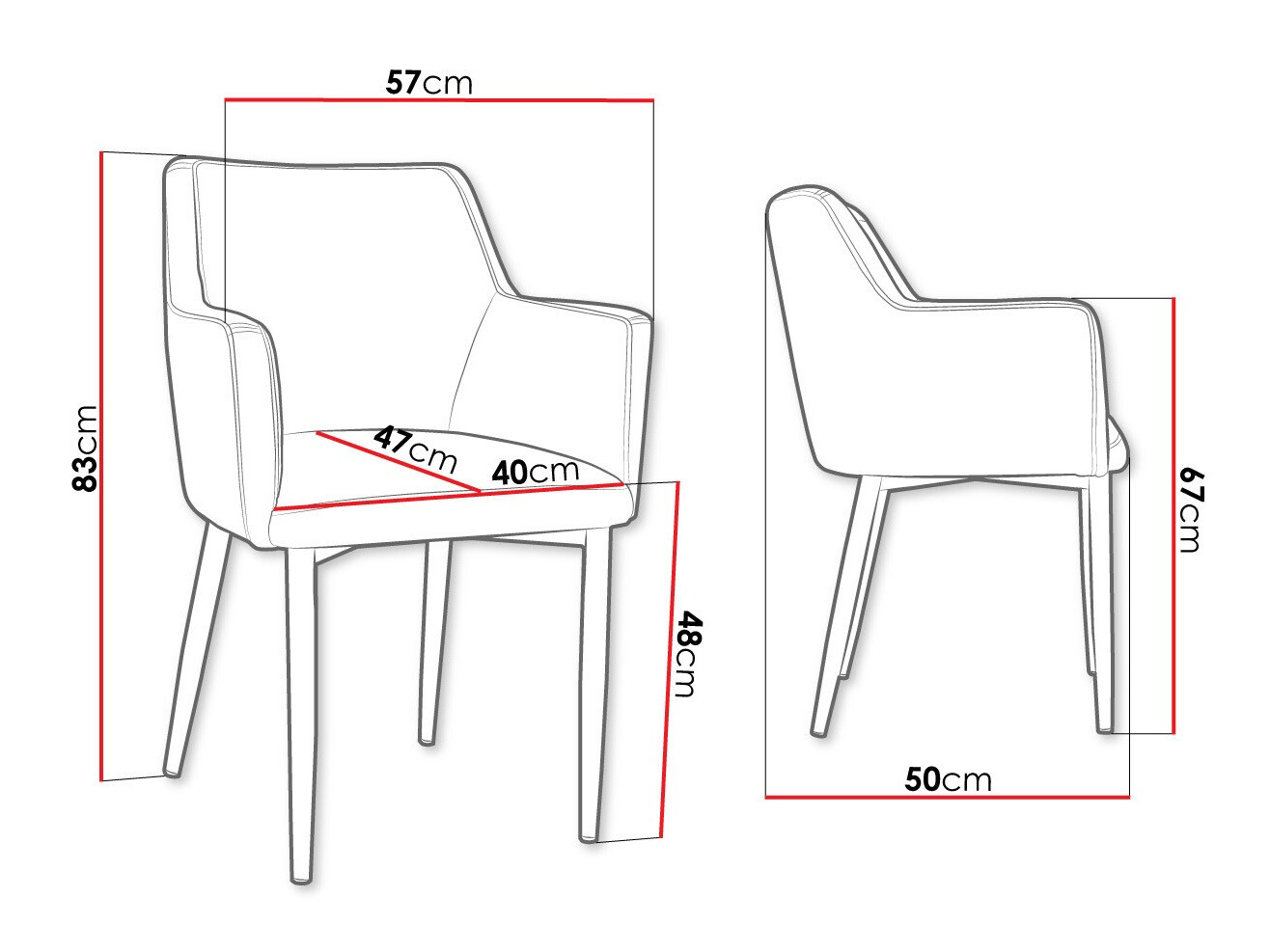 Stolica Jackson 108 (Crna + Magic Velvet 2250)