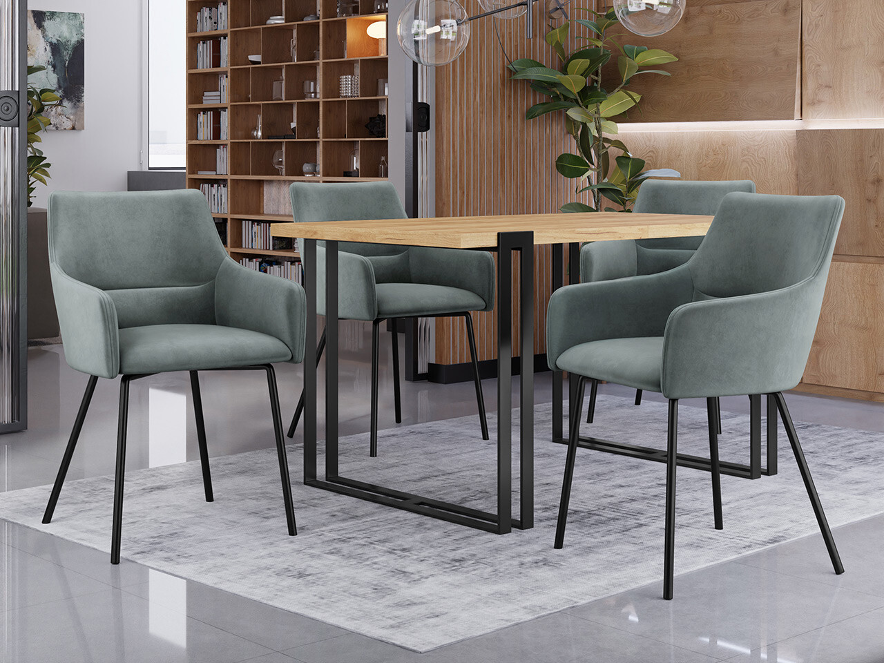 Stolica Jackson 109 (Crna + Magic Velvet 2217)