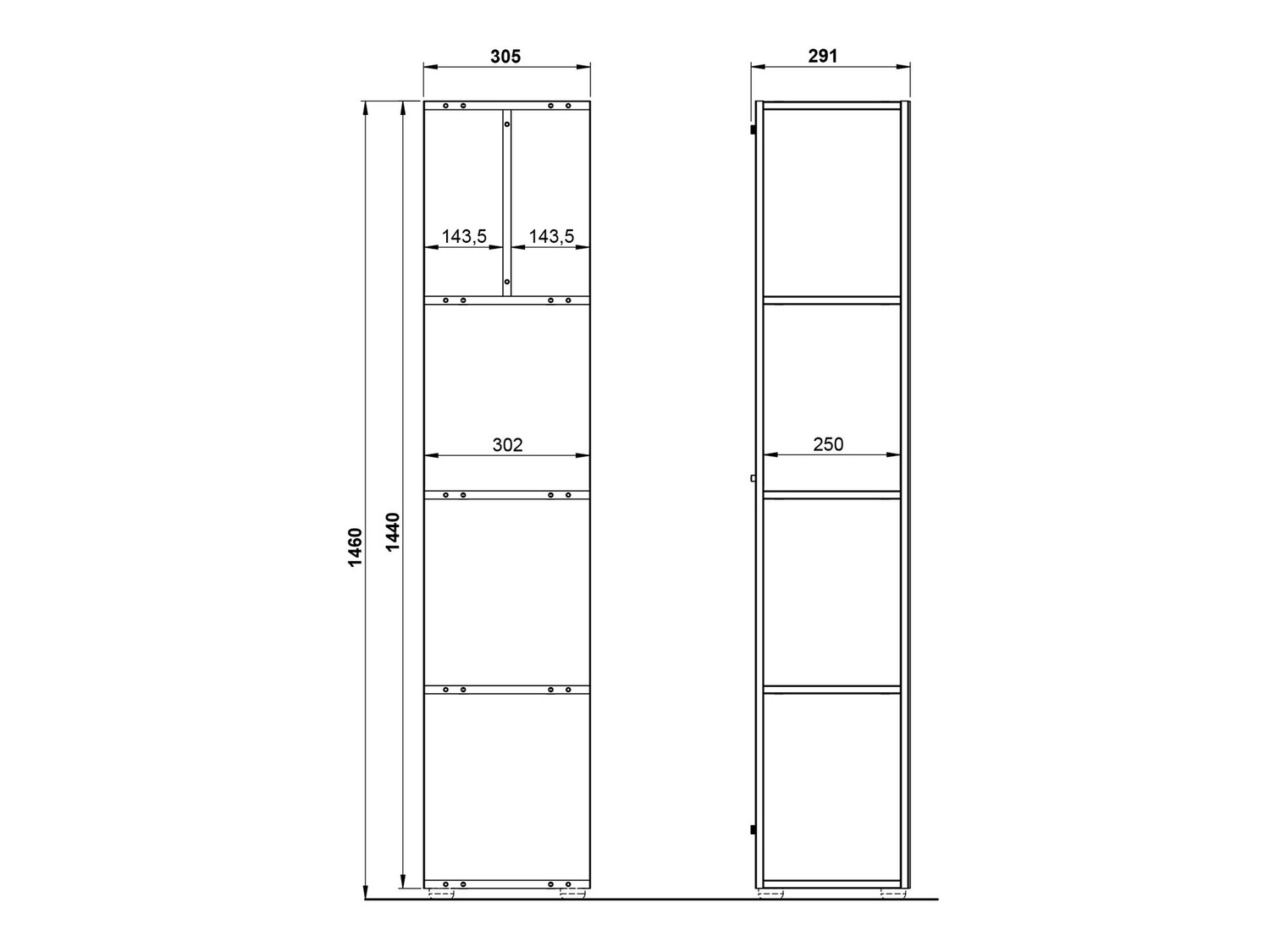 Kupaonska polica Catvera 100