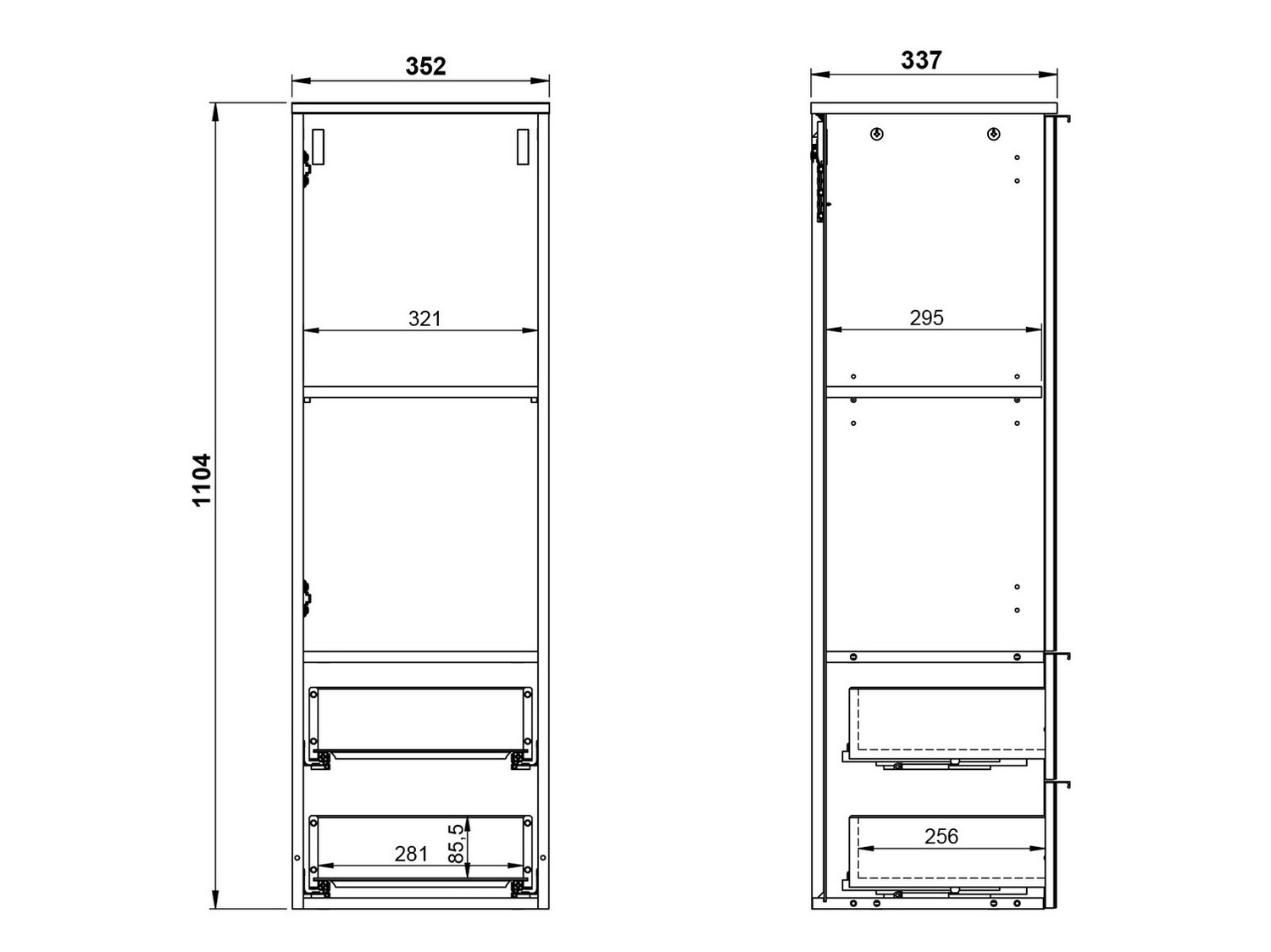 Zidni ormarić Catvera 102
