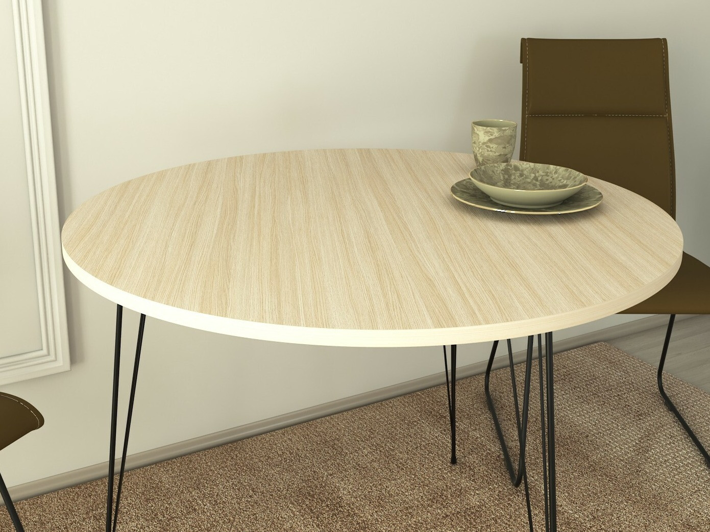 Stol Kailua 597 (Hrast + Crna)