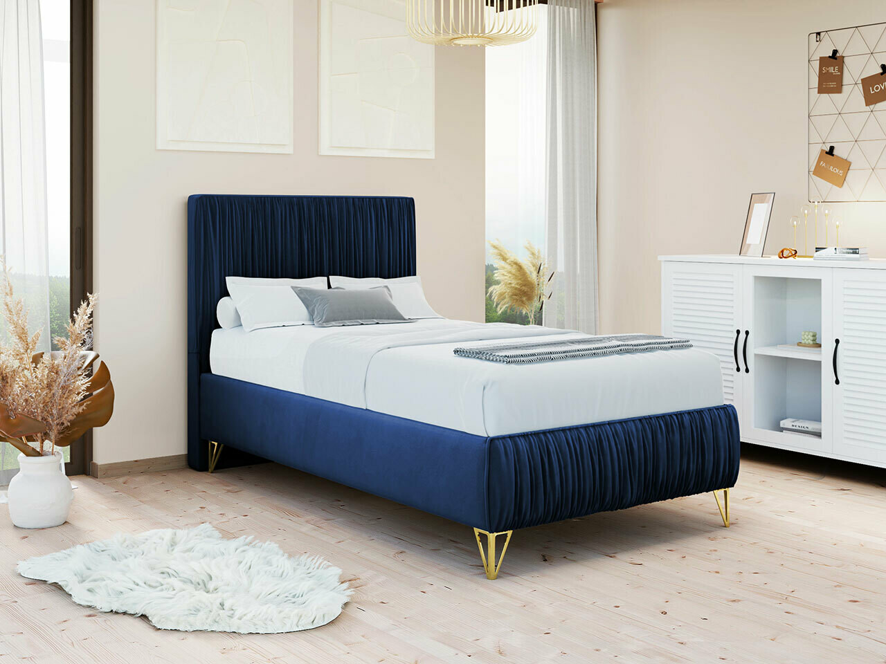 Boxspring krevet Logan 112 (Amor Velvet 4314)