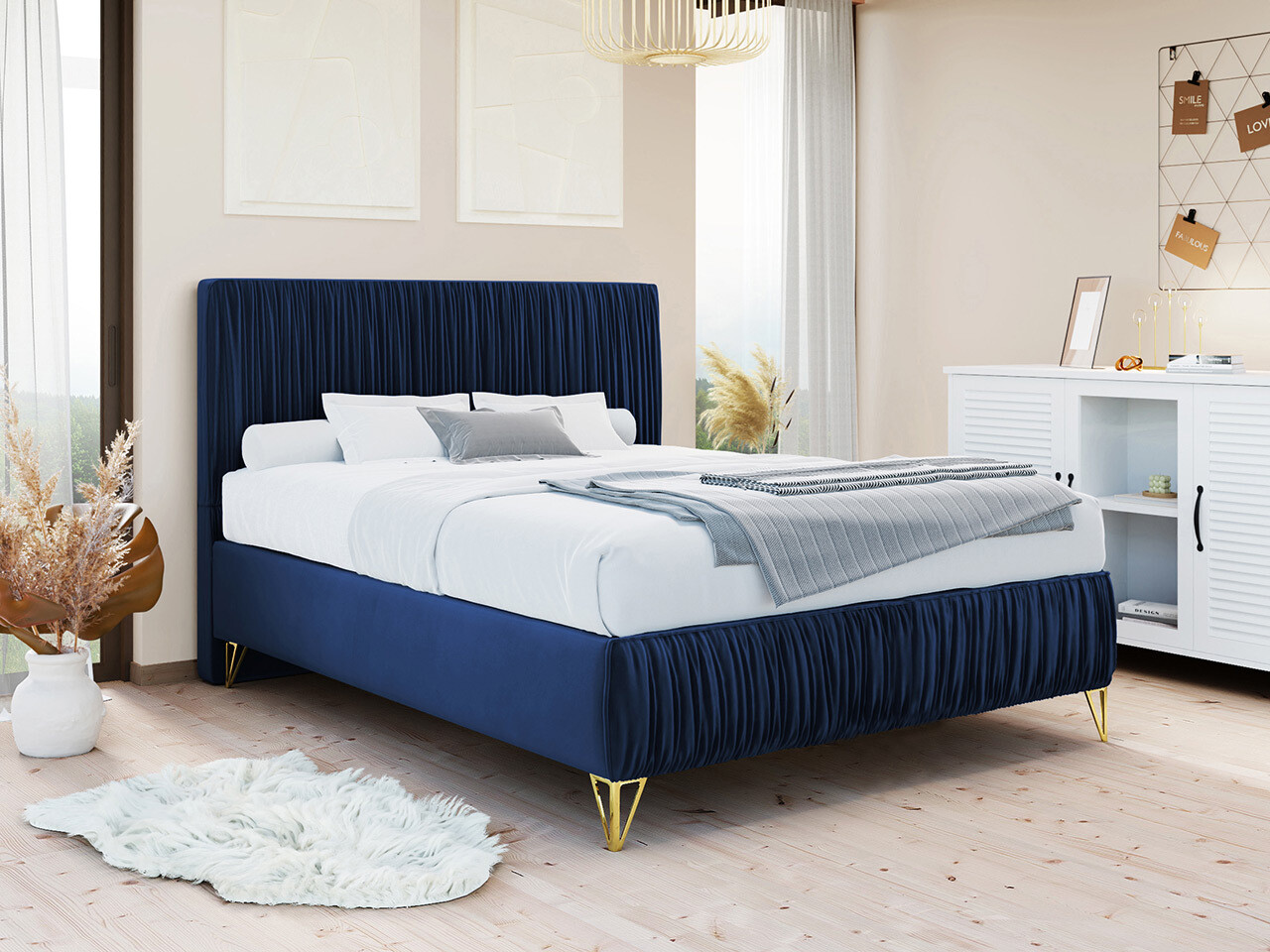 Boxspring krevet Logan 112 (Amor Velvet 4314)
