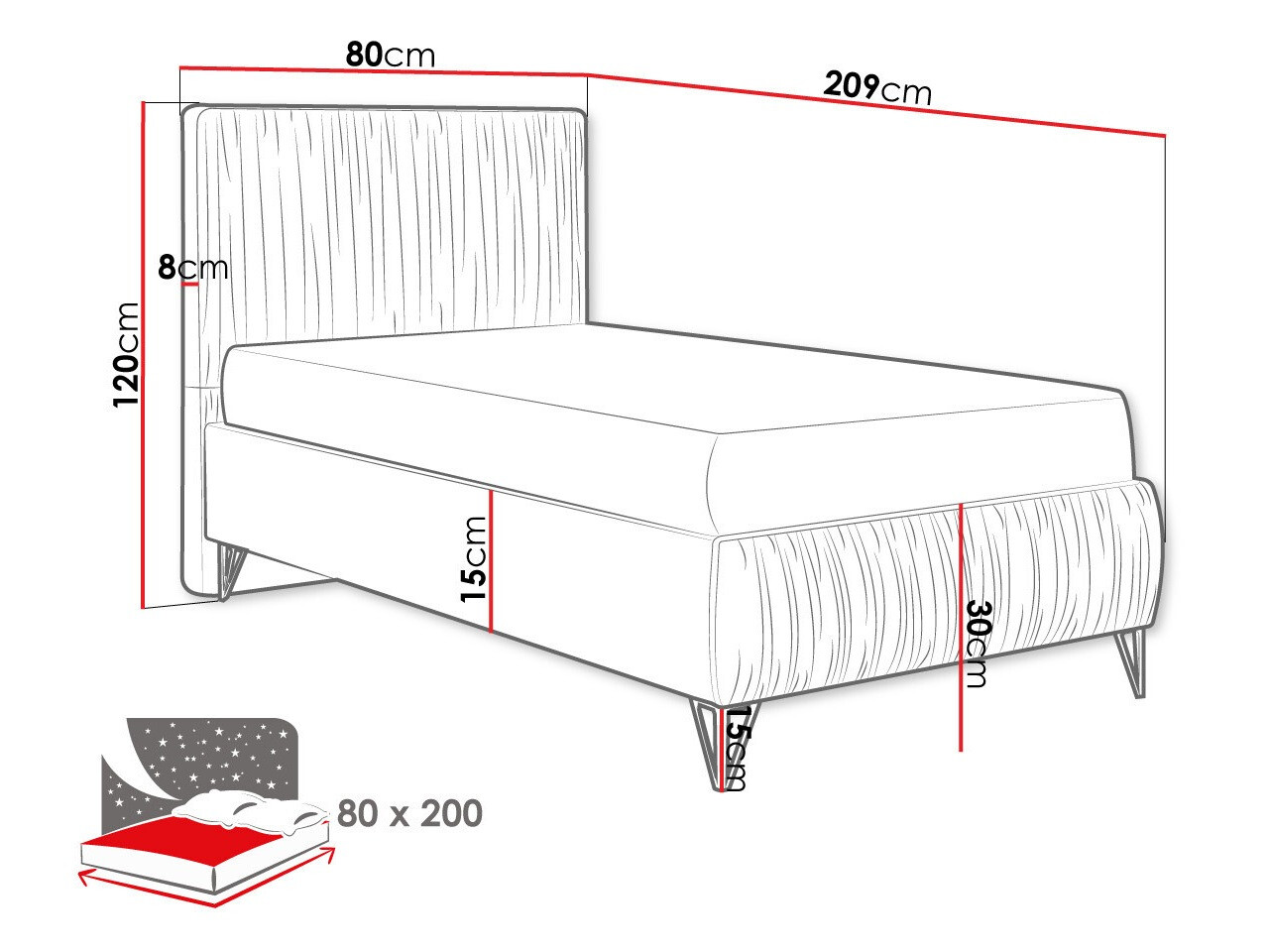 Boxspring krevet Logan 112 (Amor Velvet 4328)