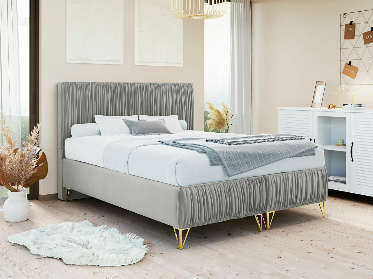 Krevet Logan 112 (Amor Velvet 4318)
