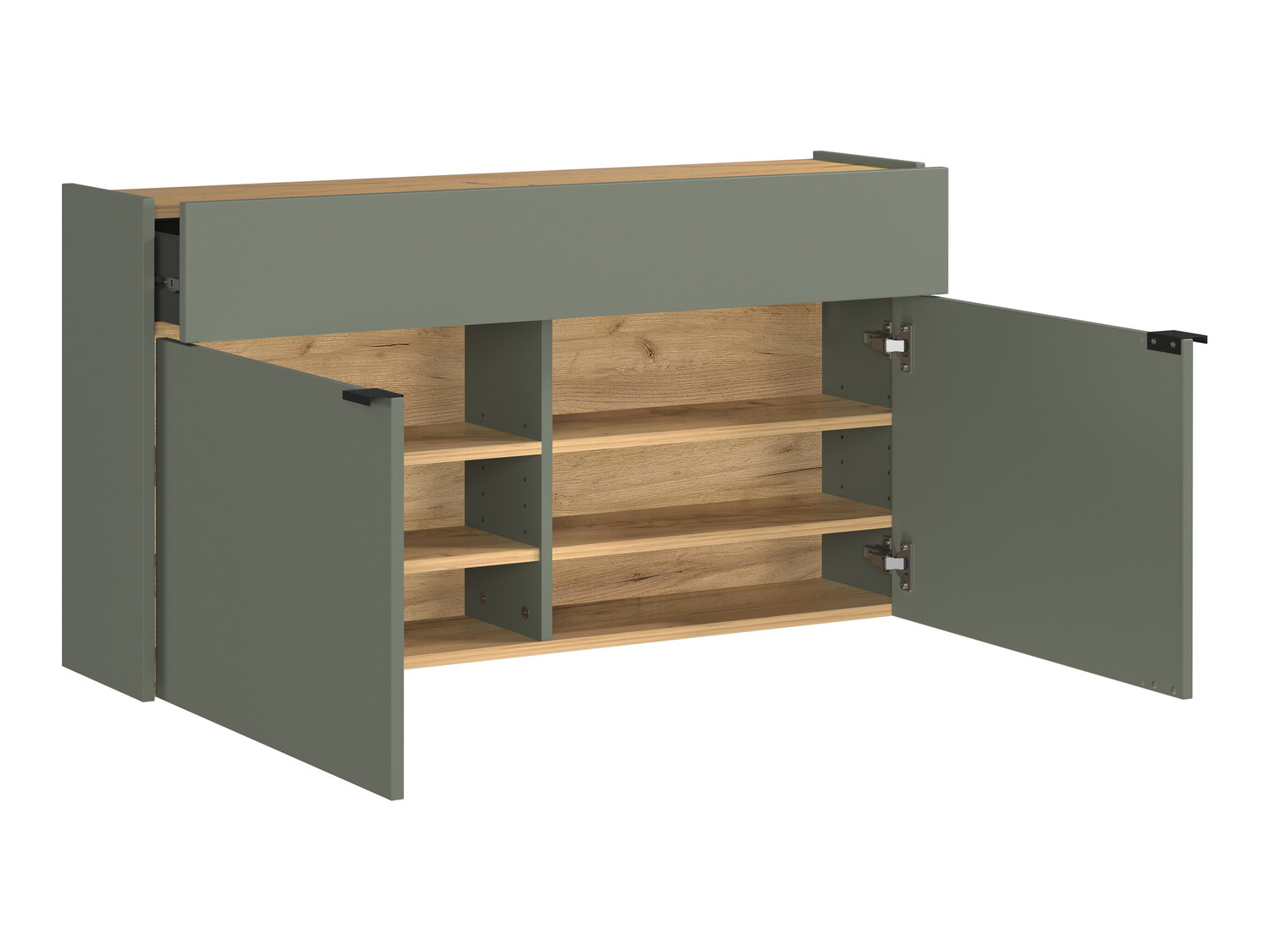 Set za hodnik Cirsale 107 (Zagasito zelena + Navarra hrast)