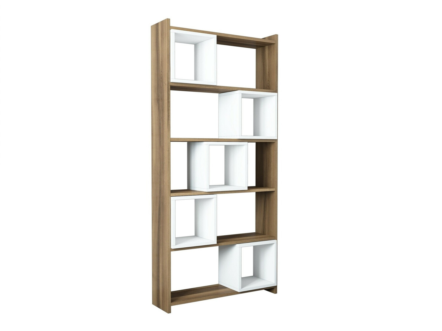 Polica Kailua 666 (Bijela + Orah)