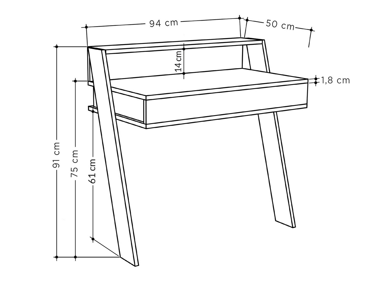Uredski stol Kailua 692 (Bijela)