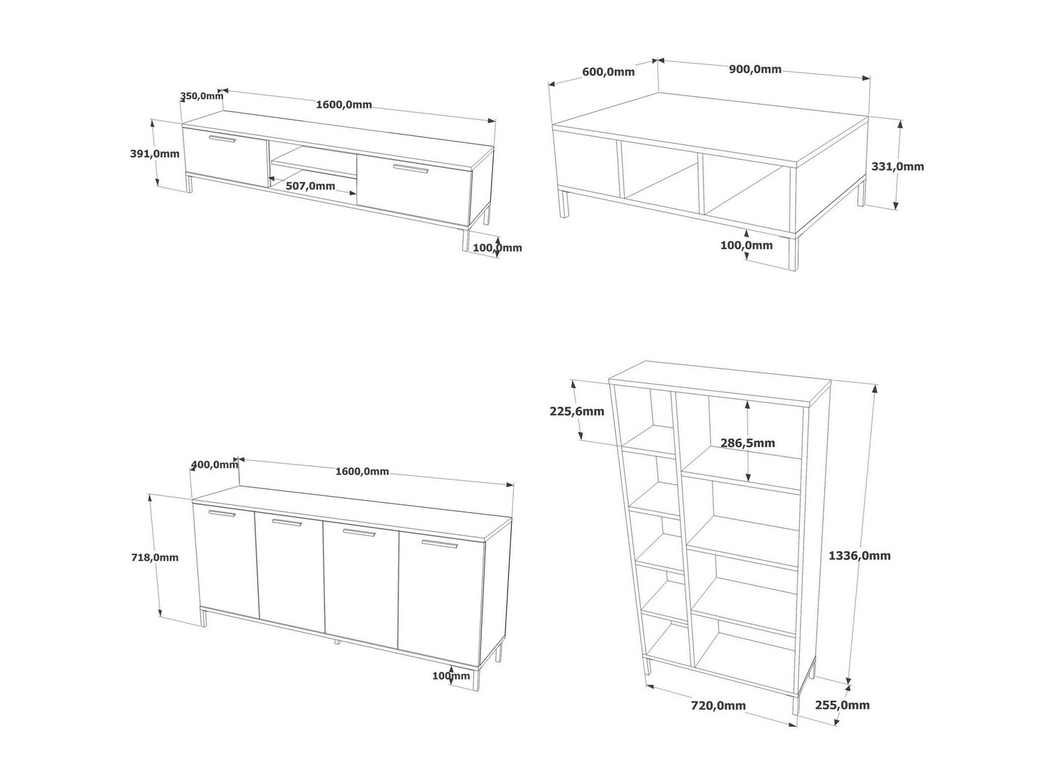Set za dnevni boravak Kailua 729