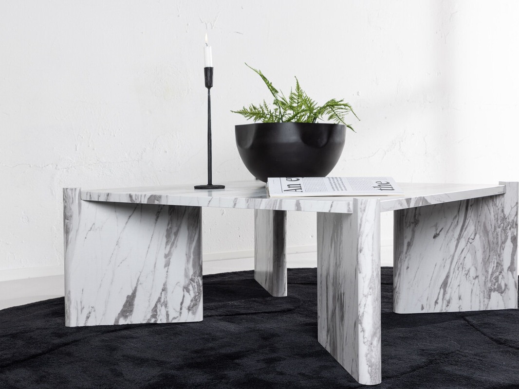 Stolić za kavu Dallas 4198 (Bijeli mramor)