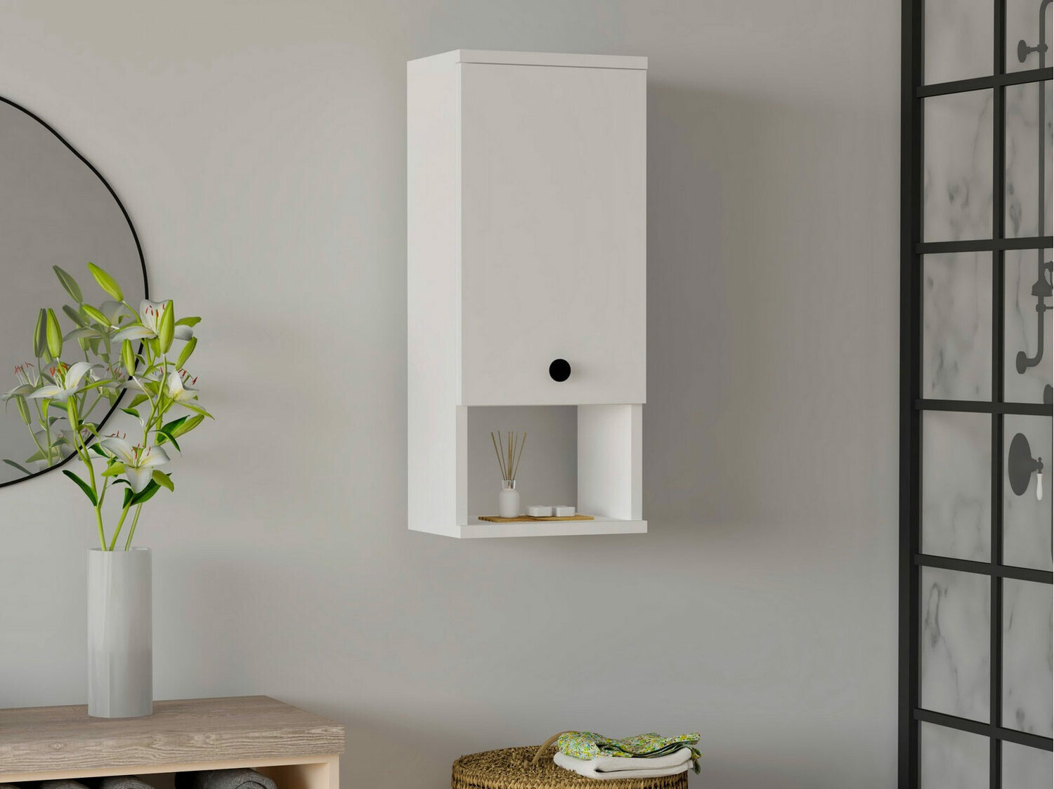 Zidni ormarić Kailua 754 (Bijela)