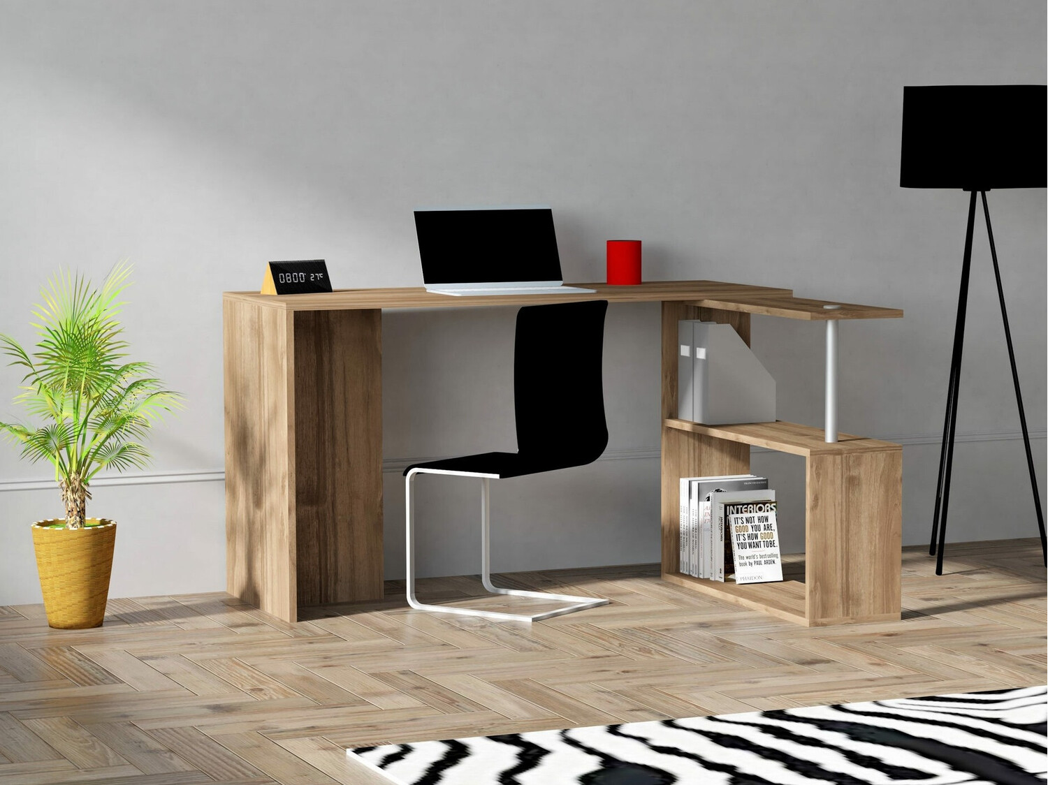 Kutni uredski stol Kailua 792 (Orah)