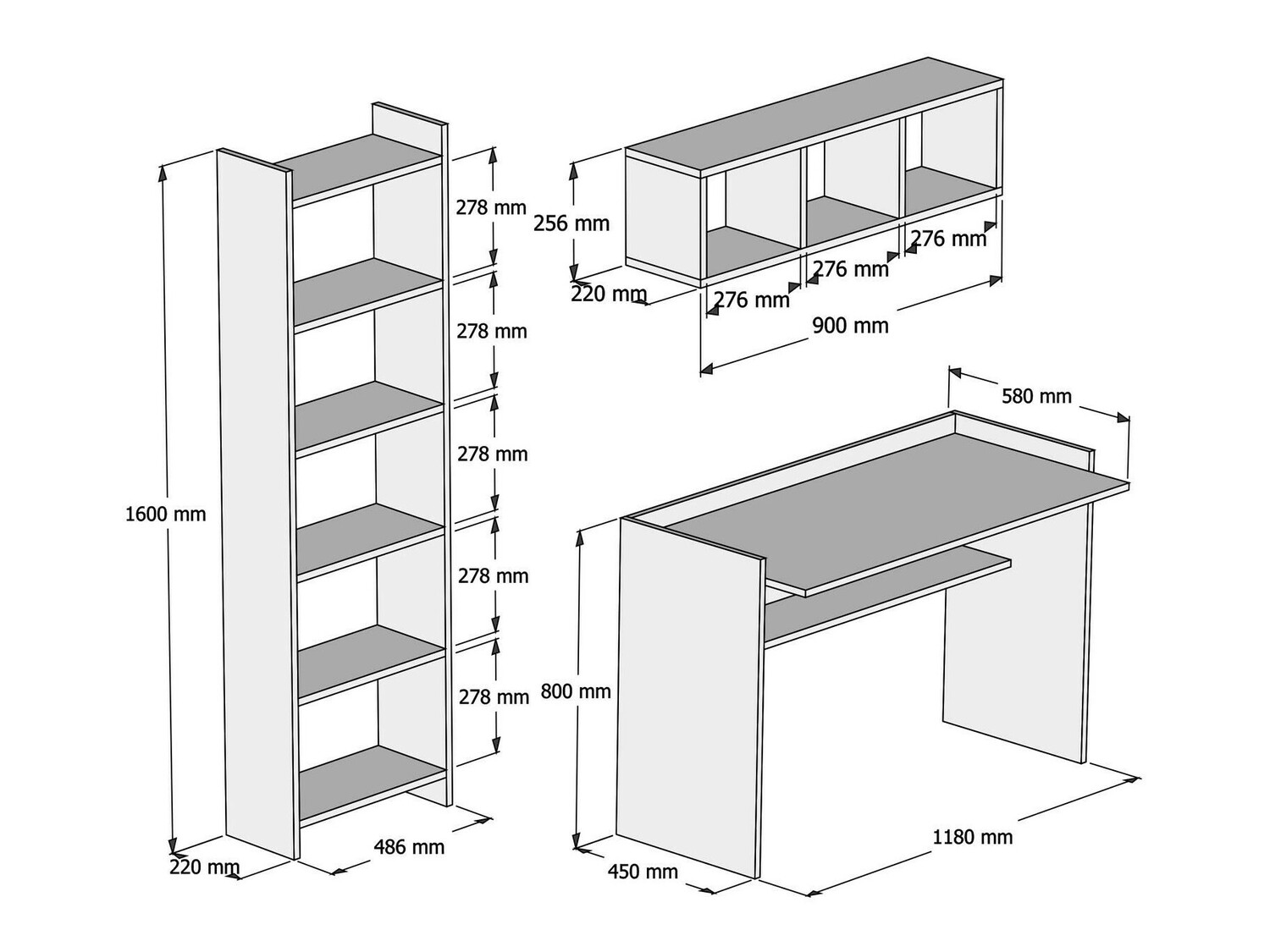 Set za kućni ured Kailua 801