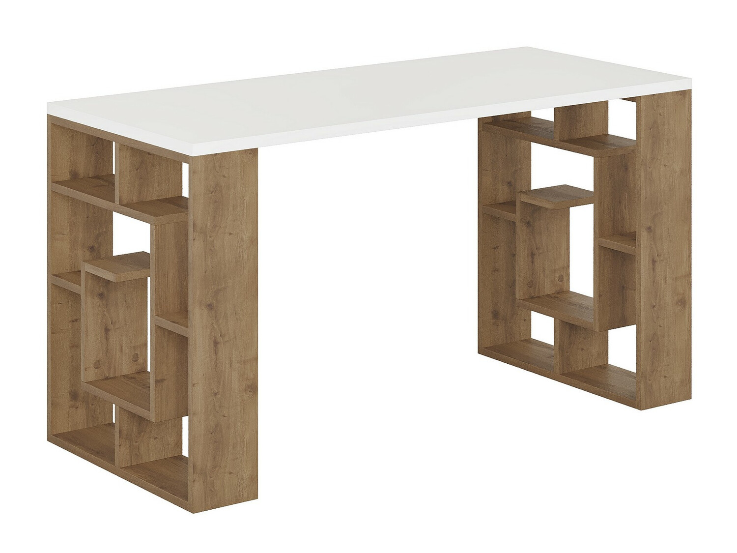 Uredski stol Kailua 813 (Bijela + Tamni hrast)