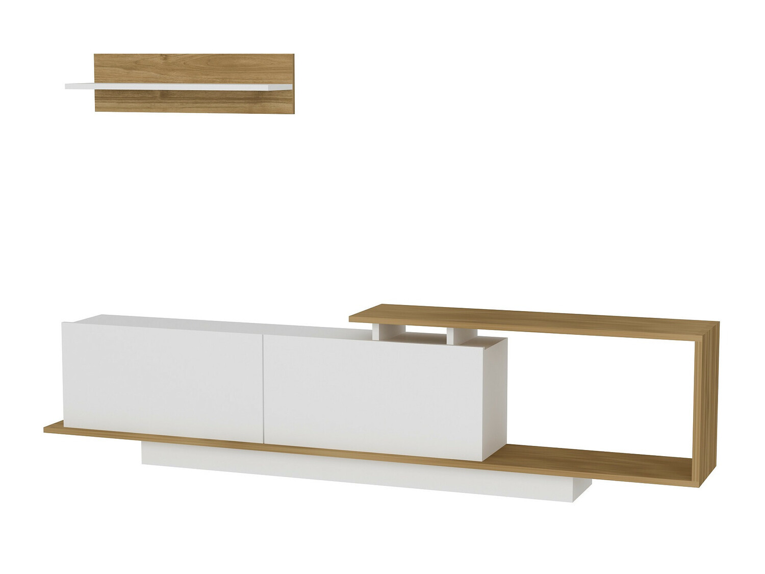 TV stol Kailua 849 (Bijela + Orah)