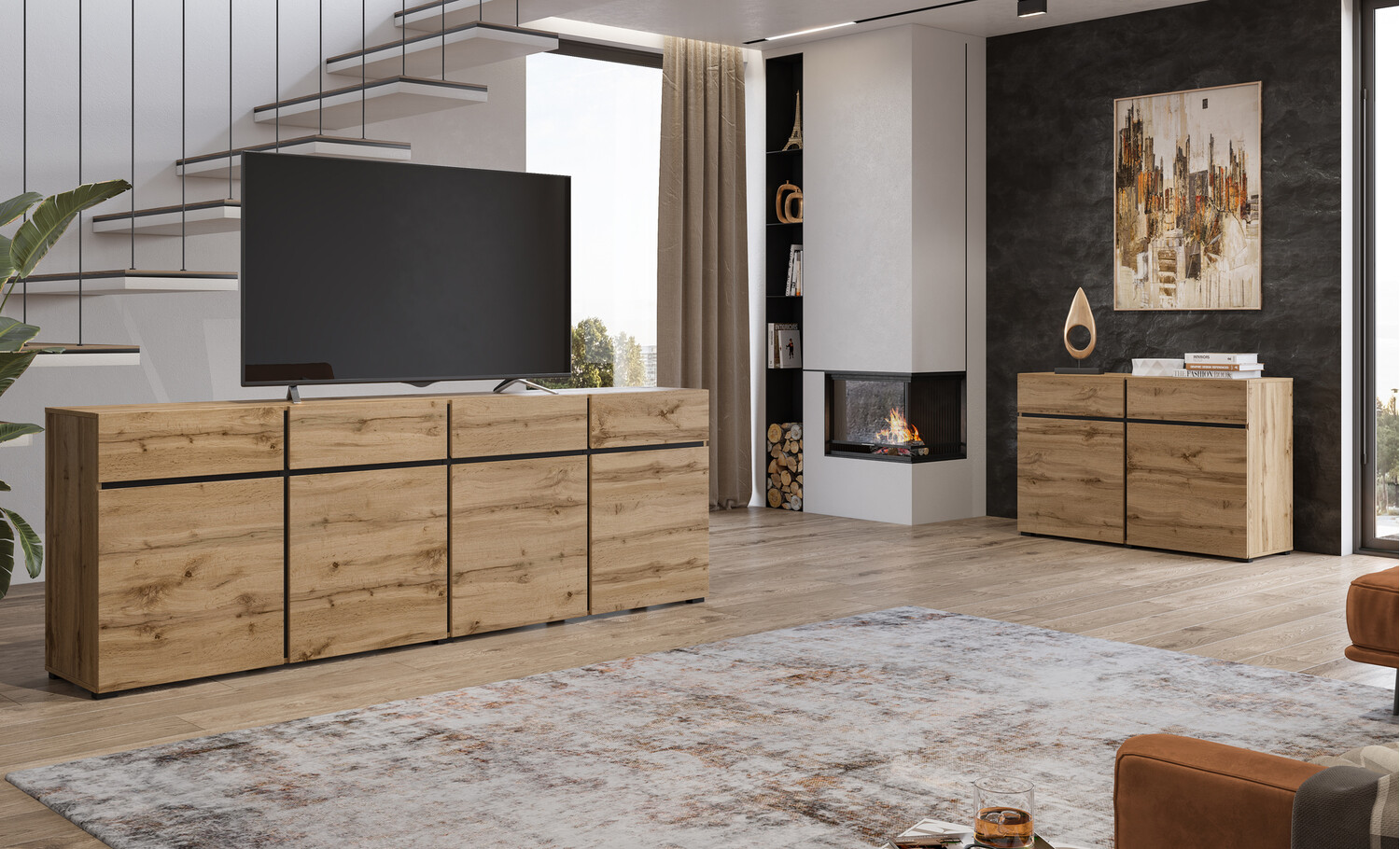 Komoda Alfere 100 (Wotan hrast)