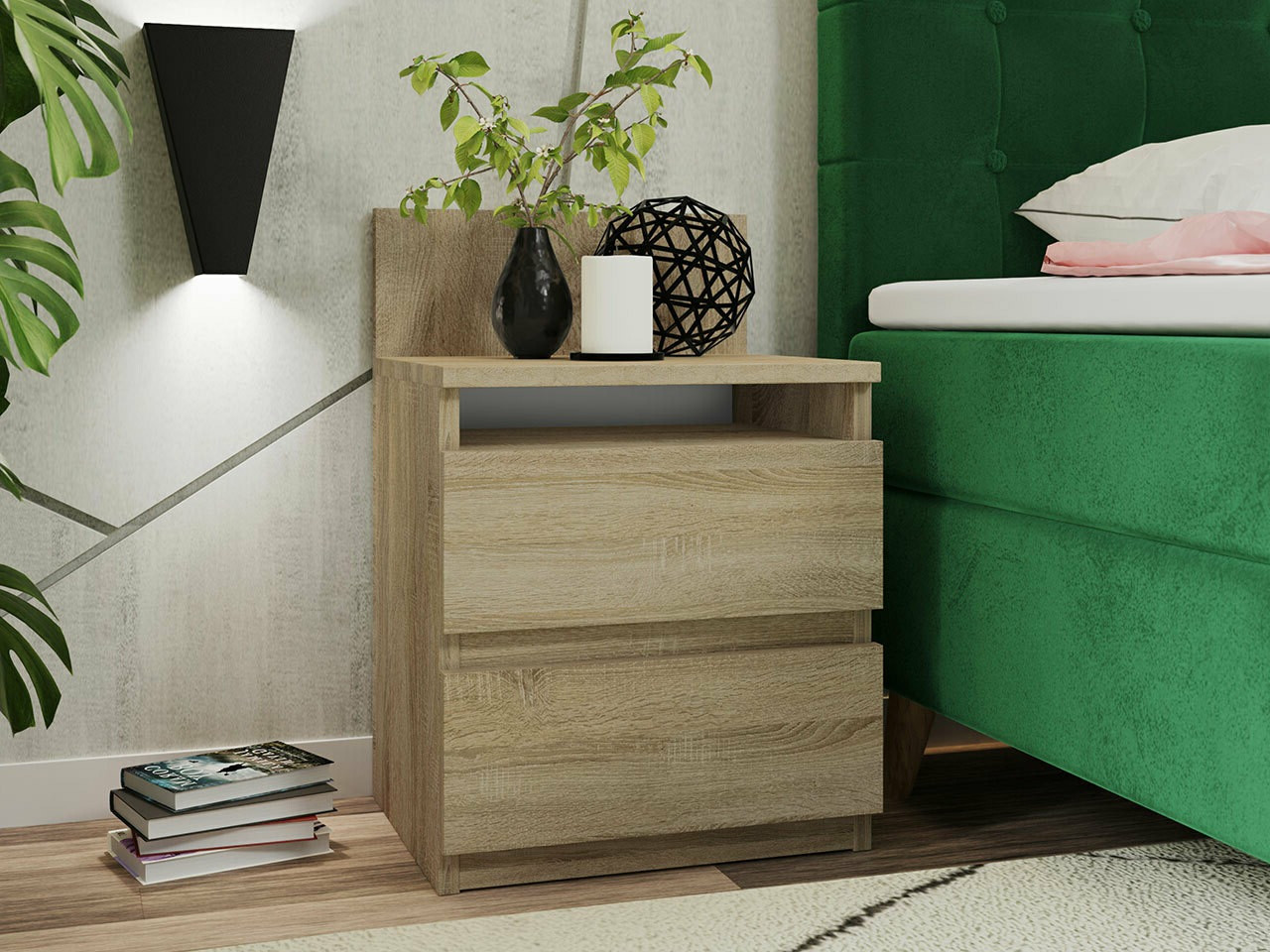 Noćni ormarić Comfivo 157 (Sonoma hrast)