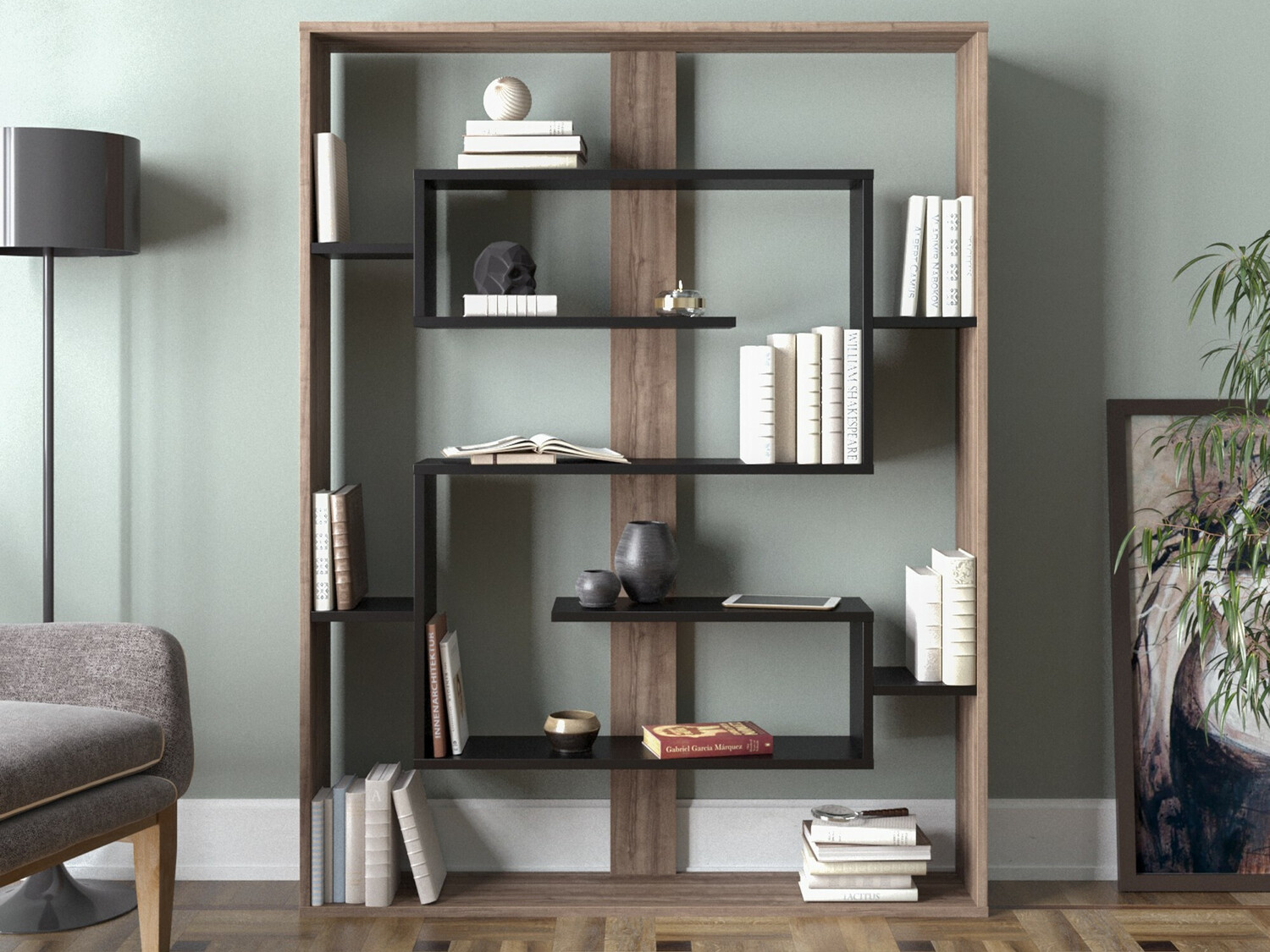 Polica Kailua 1076 (Orah + Crna)