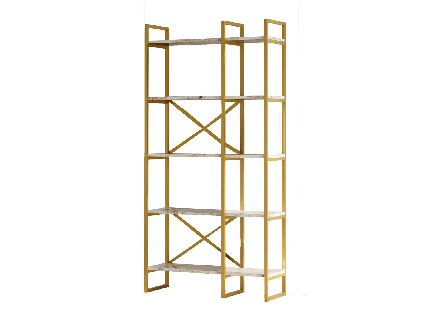 Polica Kailua 1082 (Bijeli mramor + Zlatna)