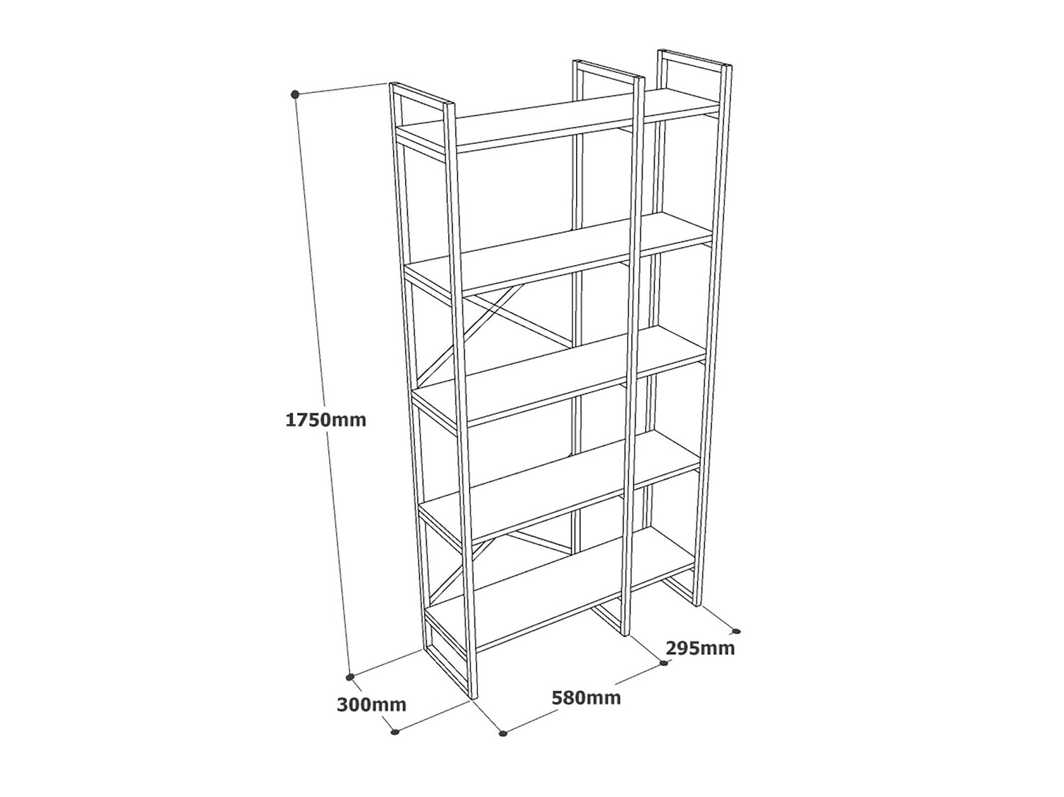 Polica Kailua 1082 (Bijeli mramor + Zlatna)
