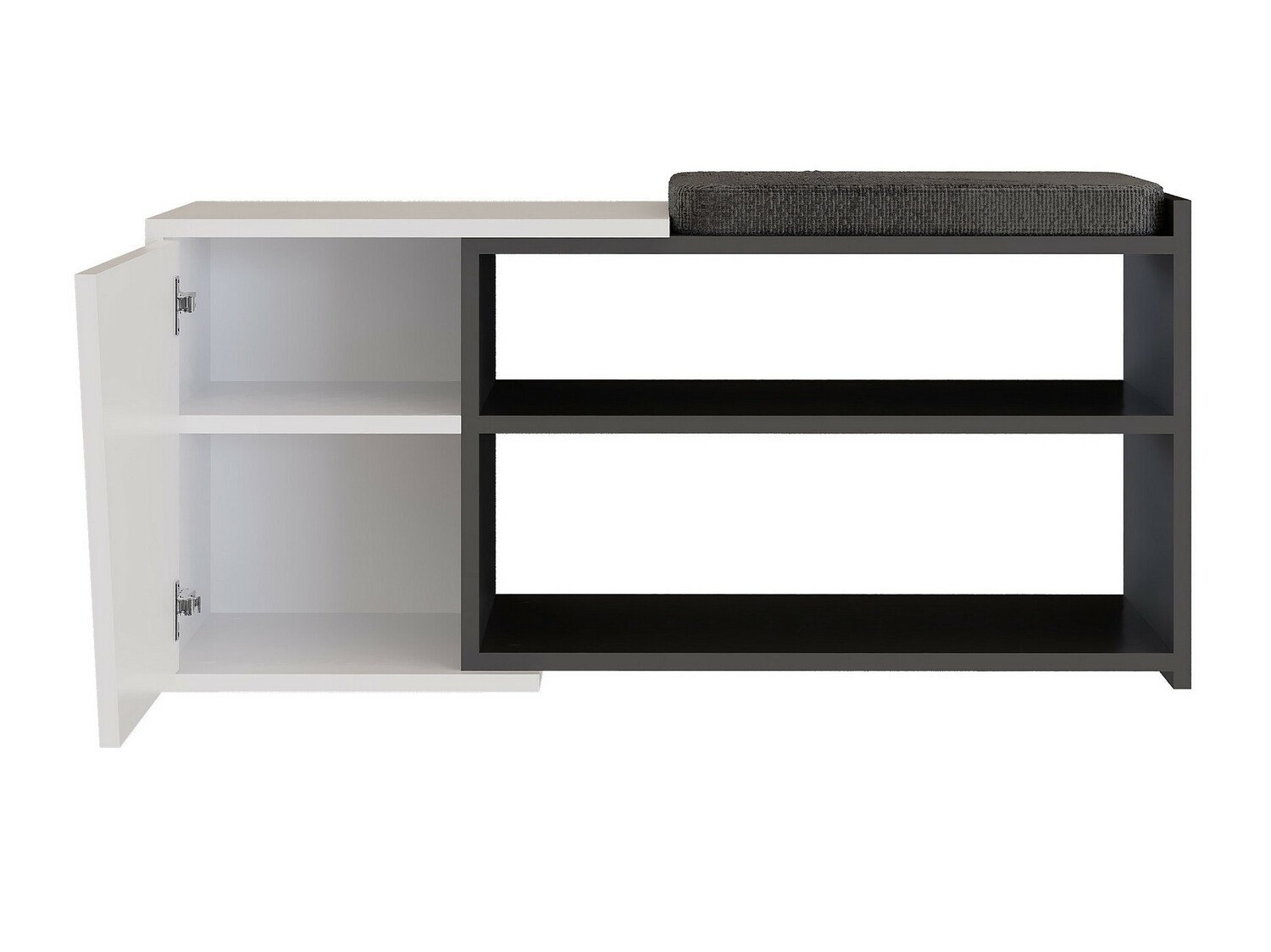 Polica za cipele Kailua 1081 (Bijela + Antracit)