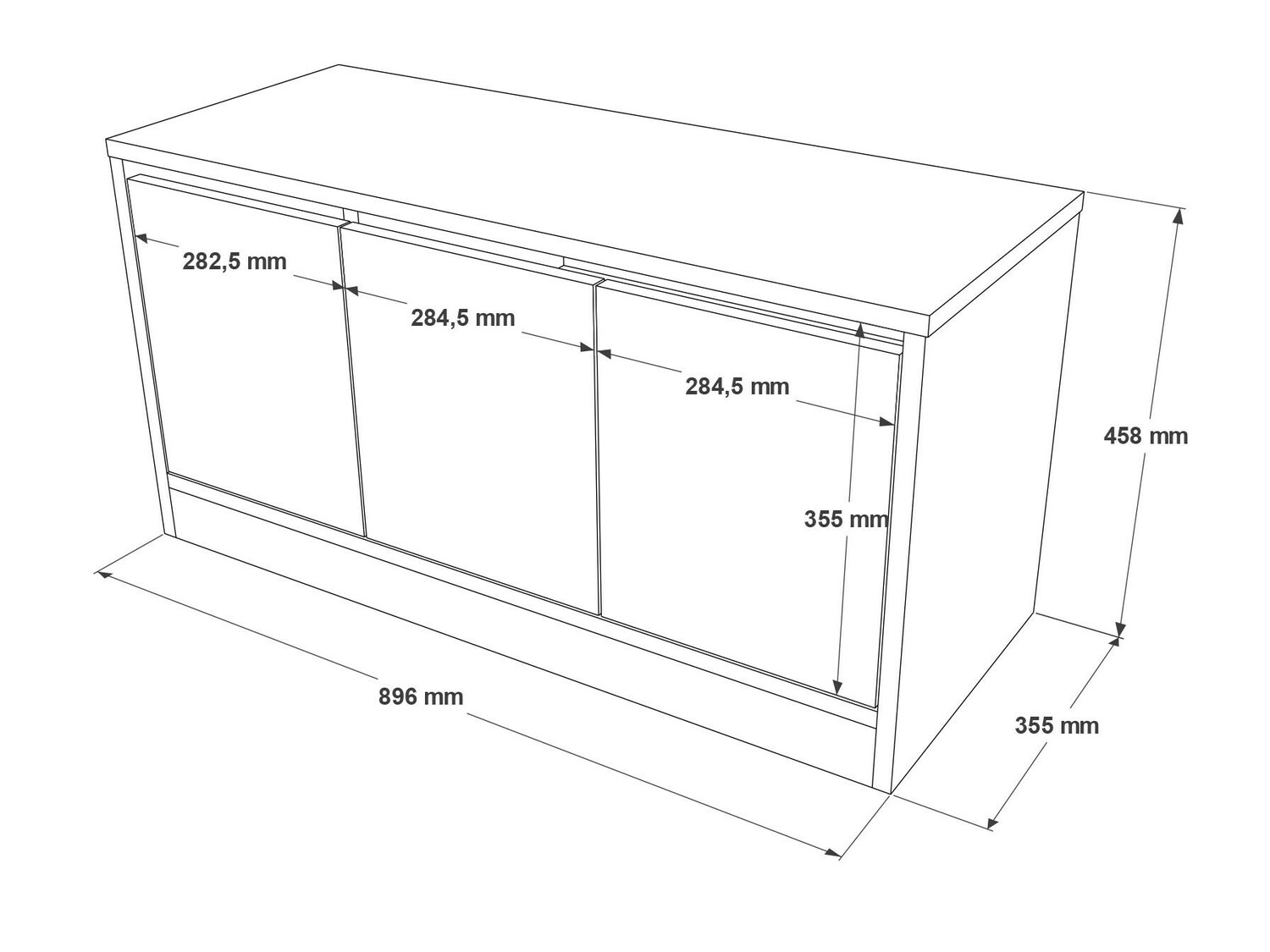 Polica za cipele Kailua 1084 (Hrast)