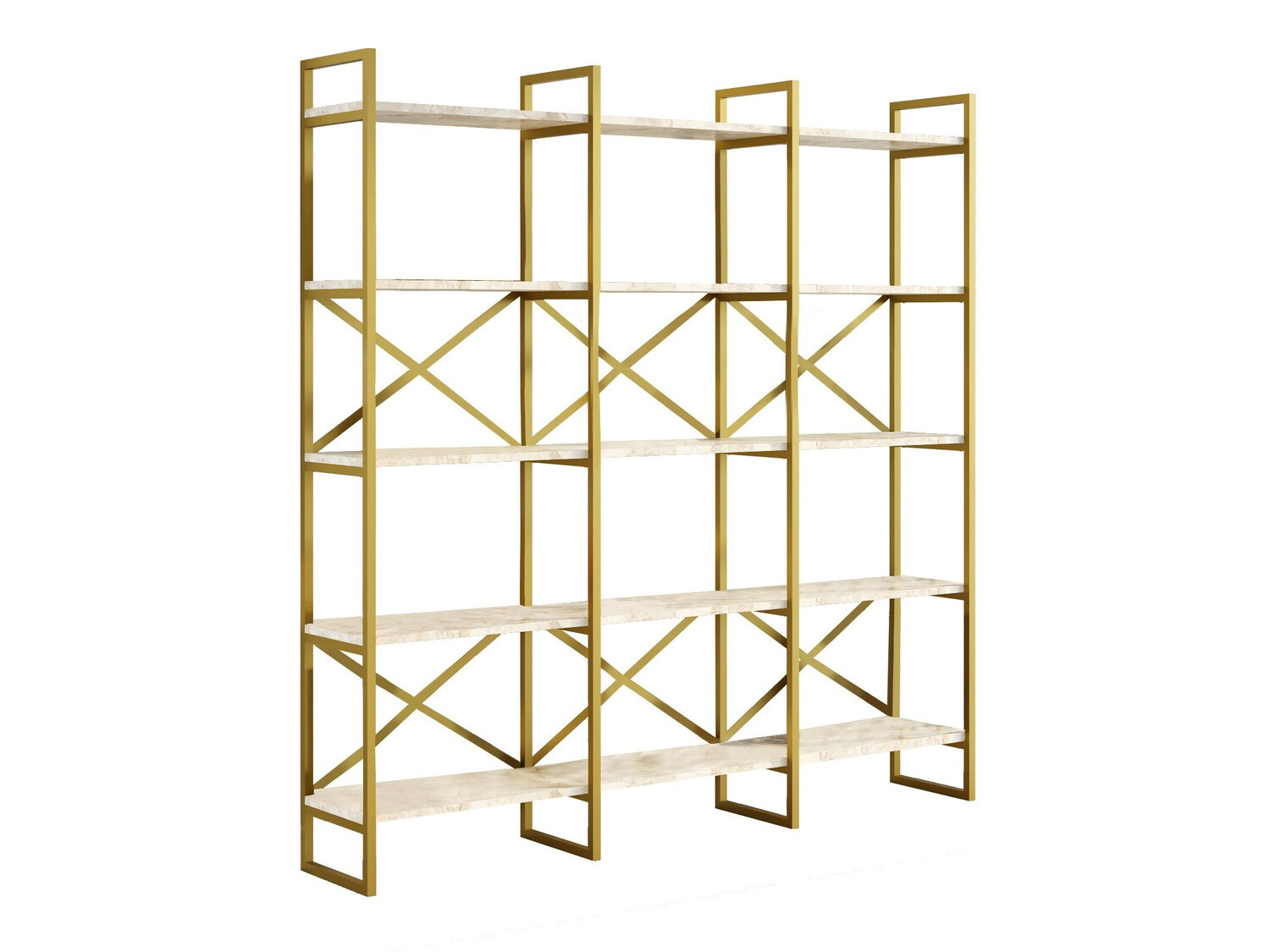 Polica Kailua 1093 (Bijeli mramor + Zlatna)