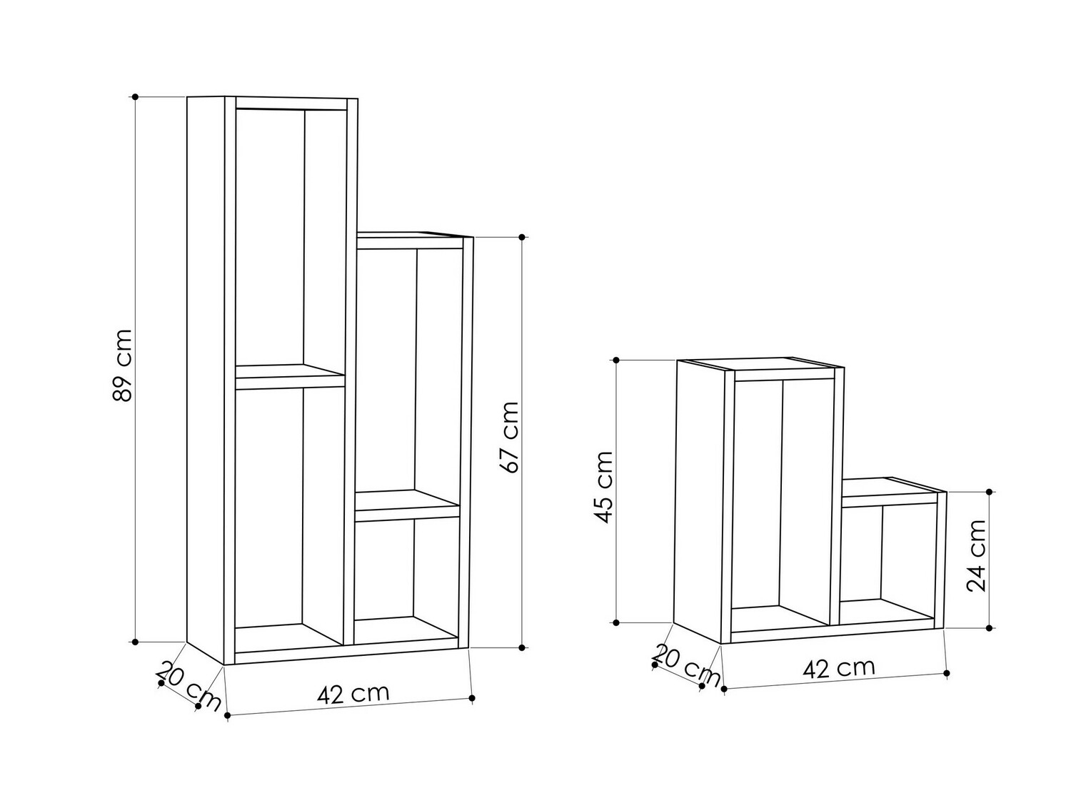 Set polica Kailua 1091 (Hrast)