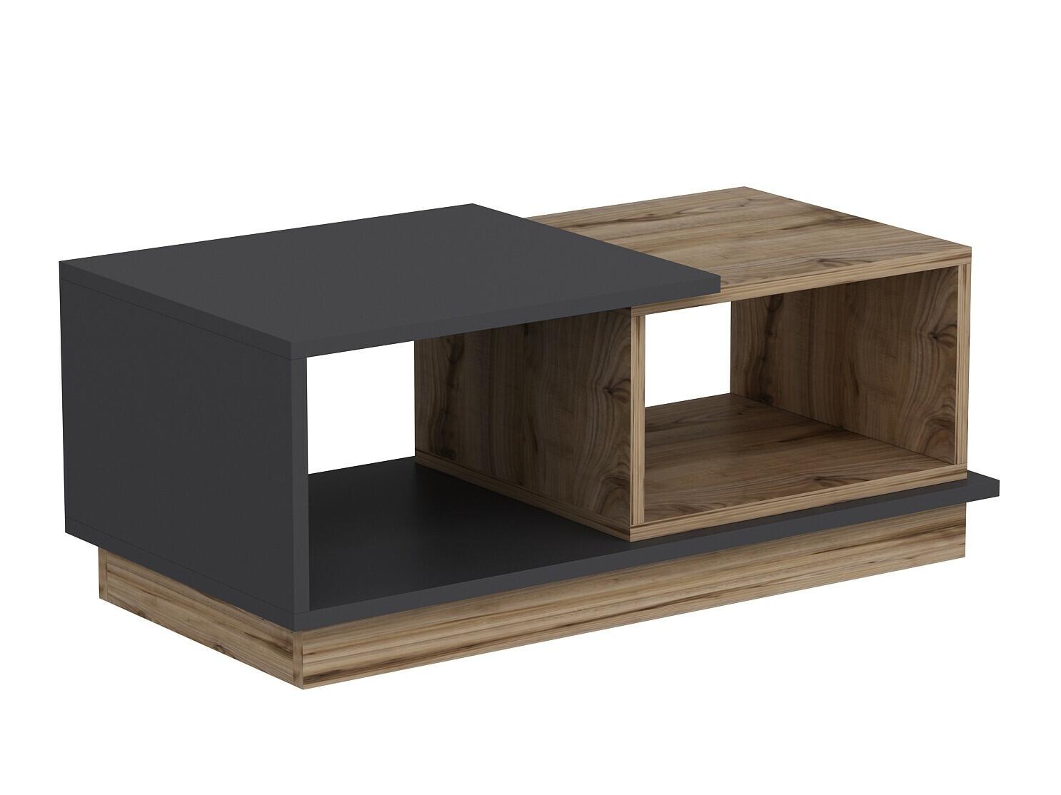 Stolić za kavu Kailua 2582 (Antracit + Hrast)