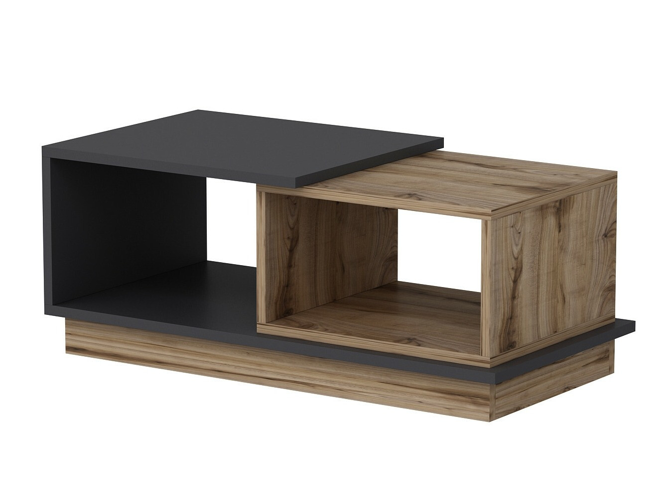 Stolić za kavu Kailua 2582 (Antracit + Hrast)