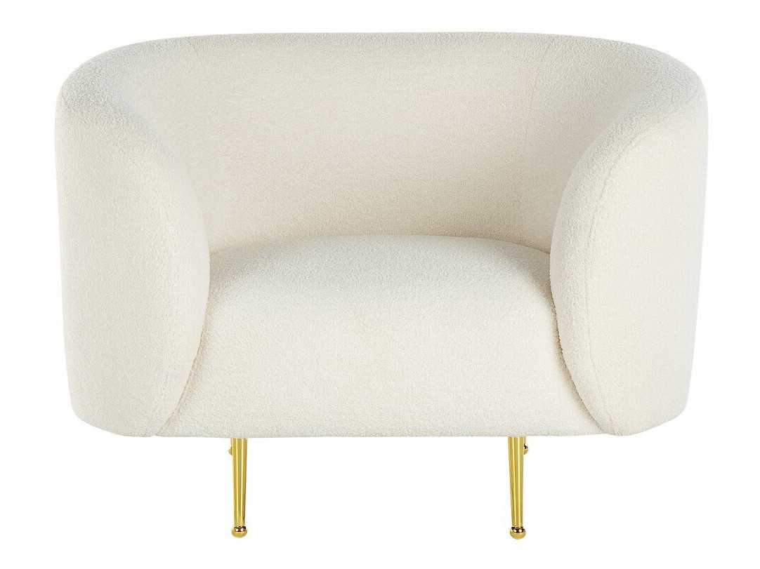 Fotelja Berwyn 122 (Bijela + Zlatna)