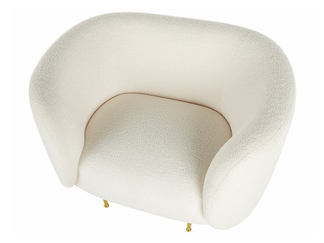 Fotelja Berwyn 122 (Bijela + Zlatna)