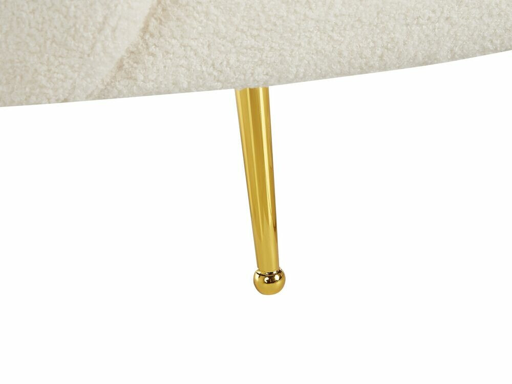 Fotelja Berwyn 122 (Bijela + Zlatna)